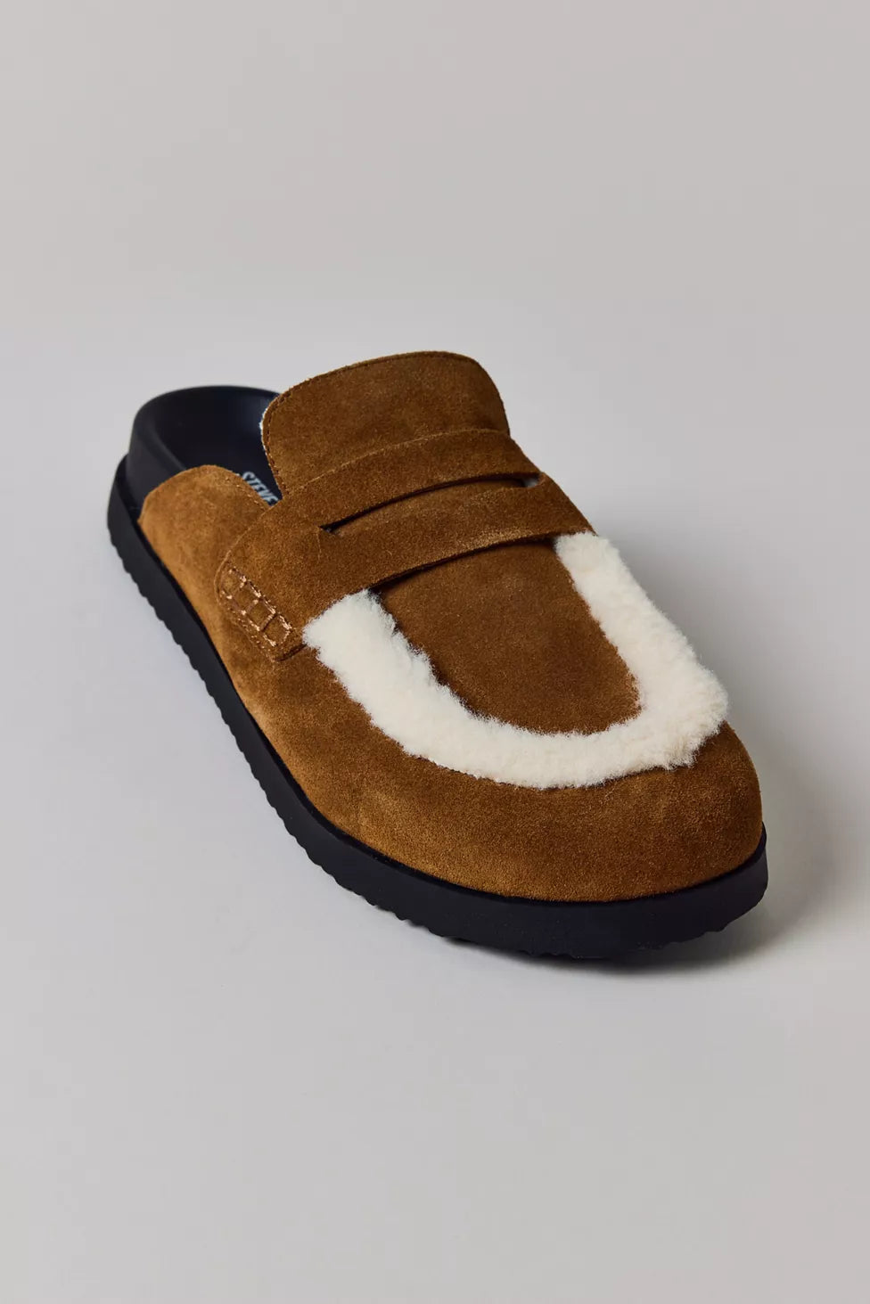 Steve Madden Tomlin Chestnut Suede Mule