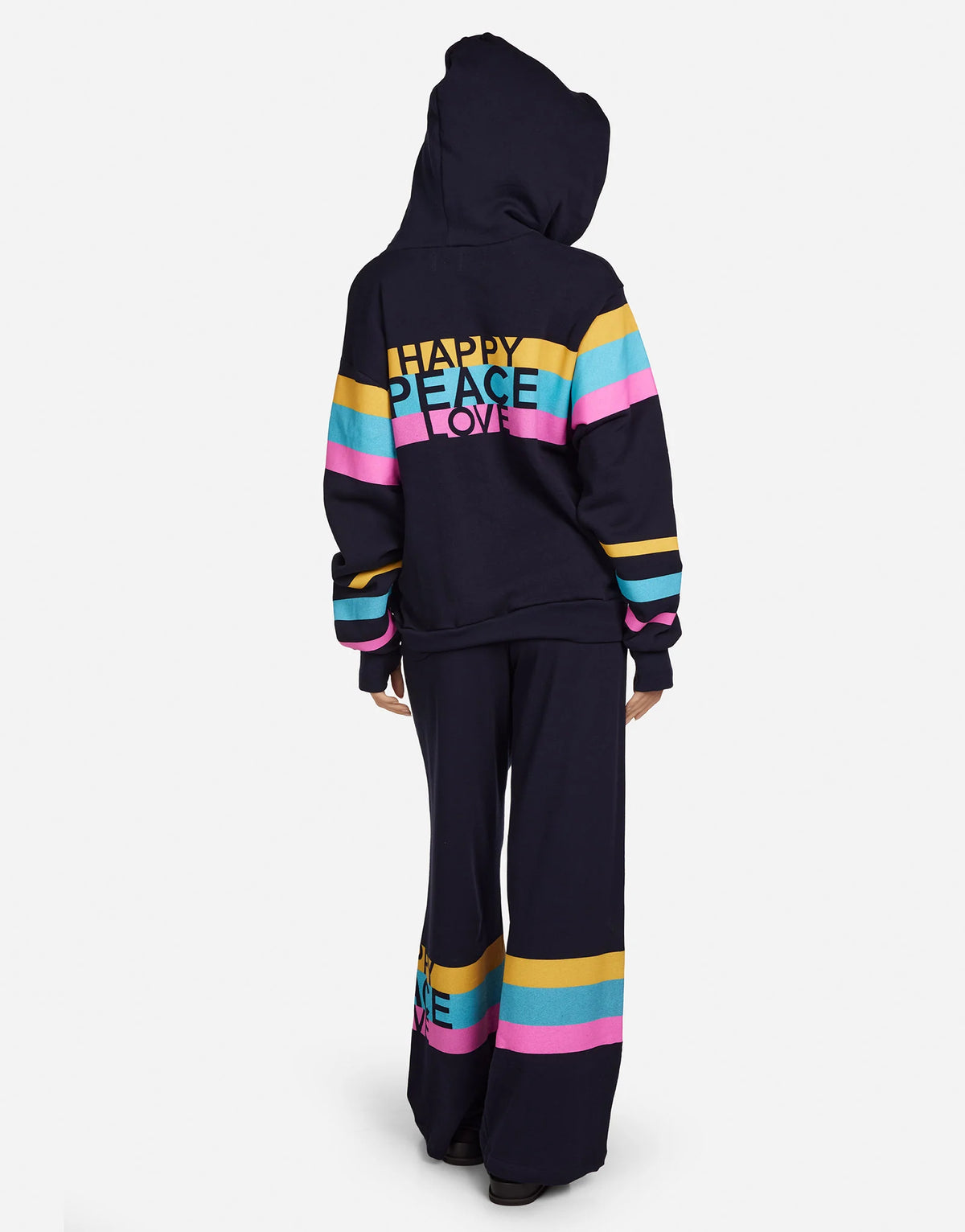 Lauren Moshi Hezley Pink Happy Peace Love Jacket