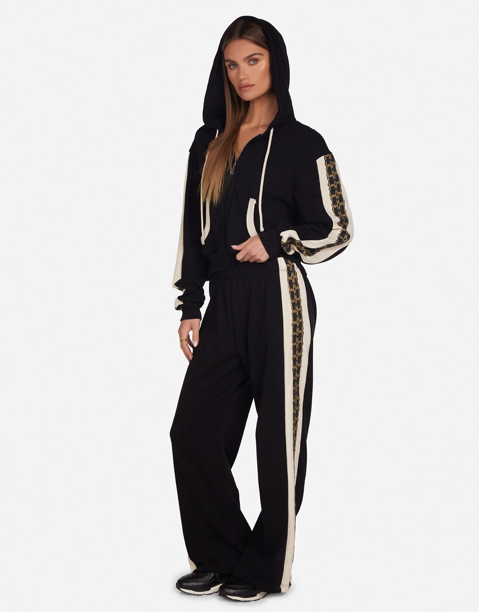 Lauren Moshi Shanley Gold Chain Peace Jacket