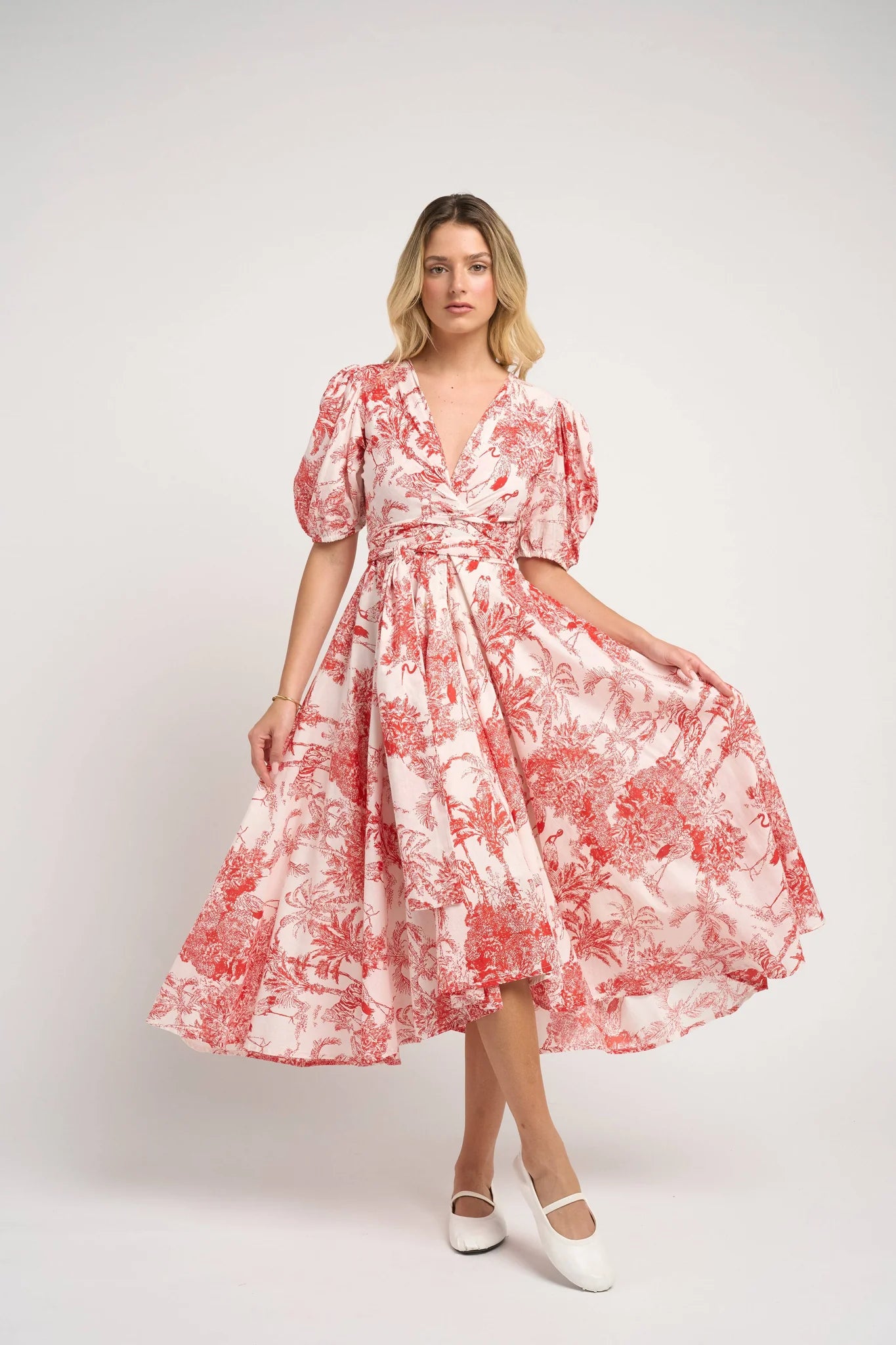 Guadalupe Monica Red Maxi Dress