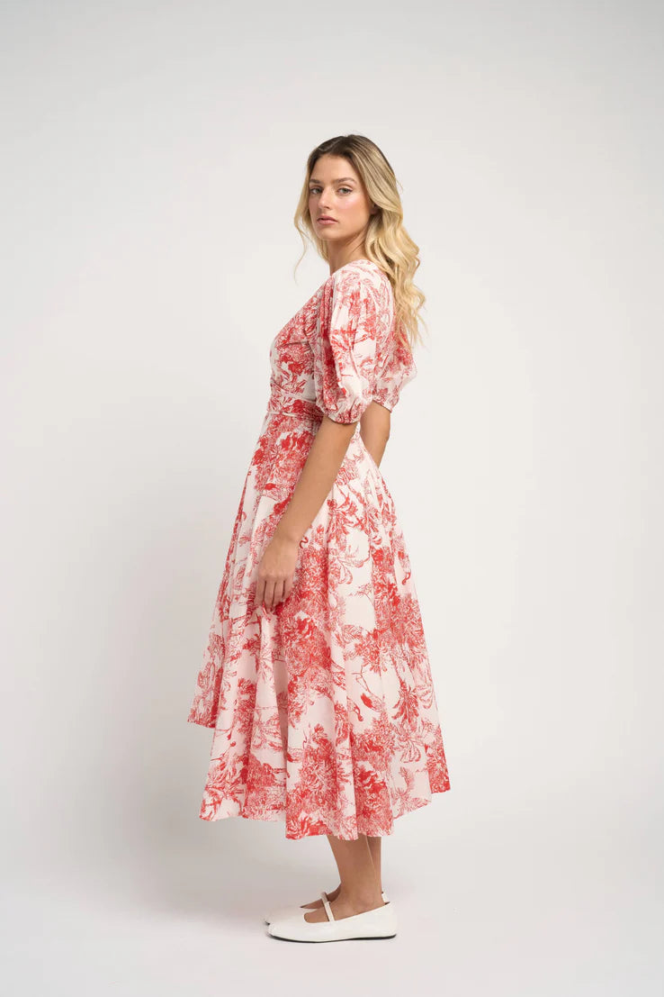Guadalupe Monica Red Maxi Dress