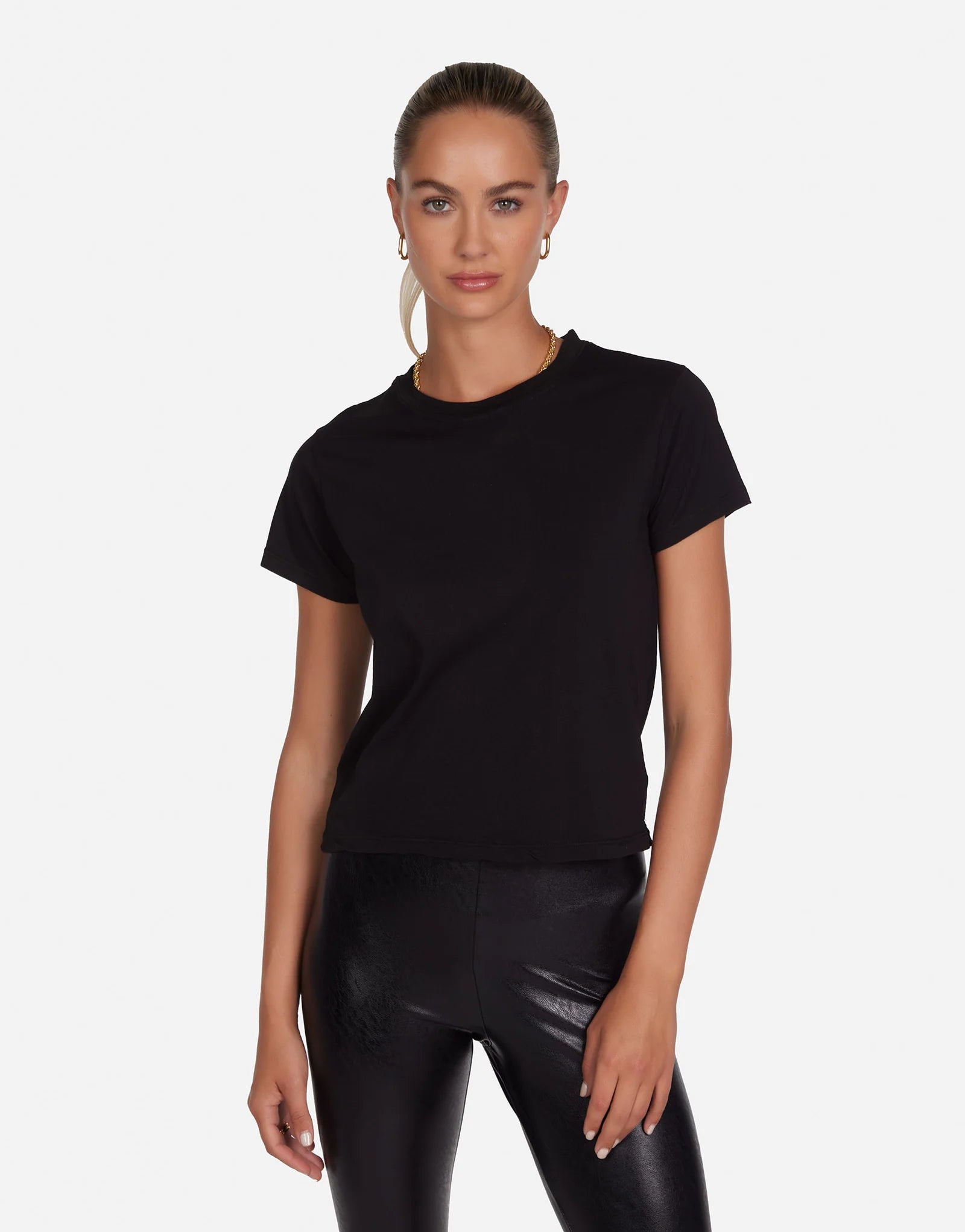 Michael Lauren Darth Perfect Fitted Tee - Black