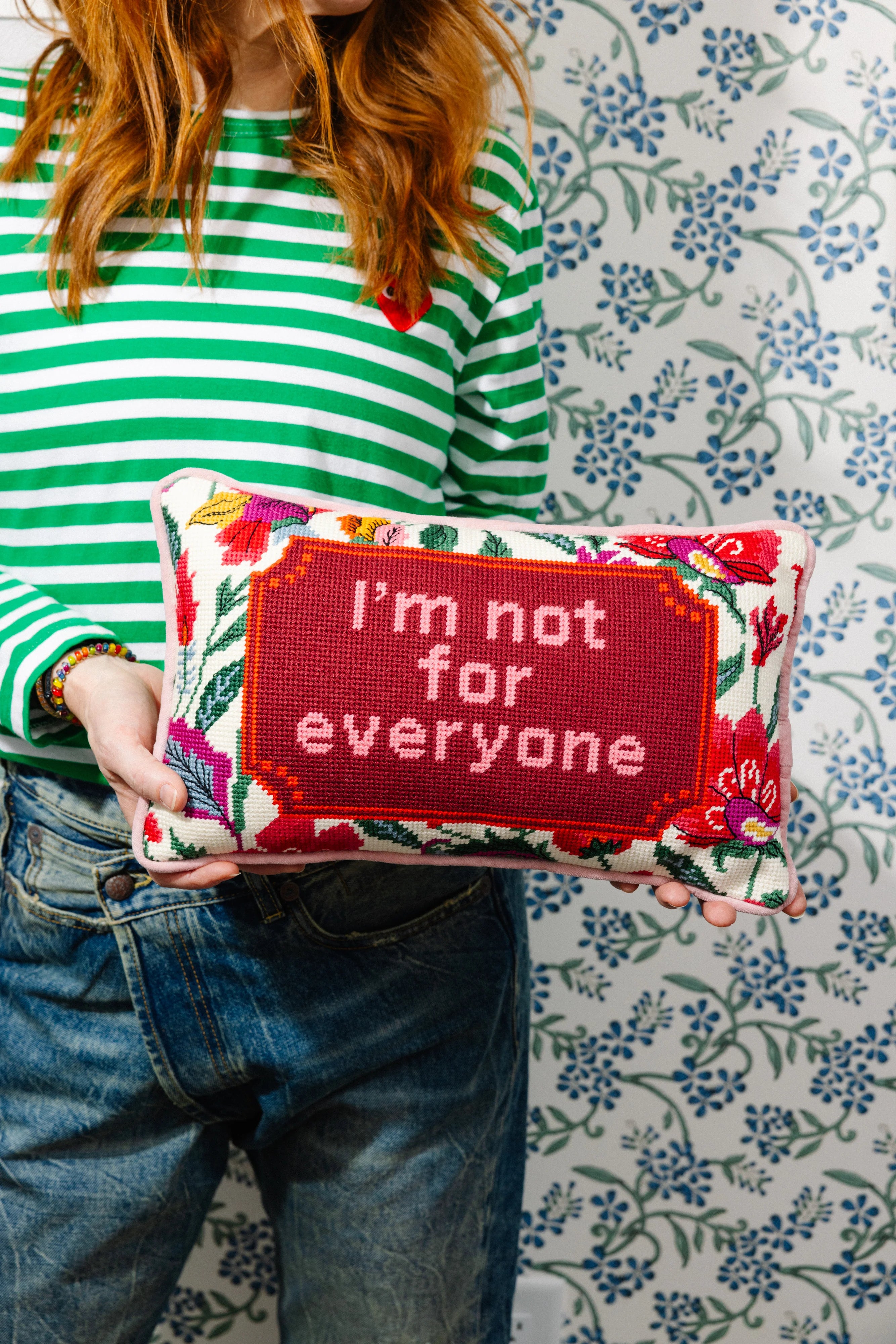 Furbish Not For Everyone Needle Point Pillow
