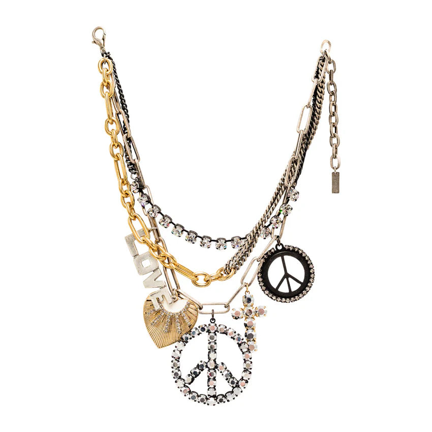 TOVA Joaquina Statement Necklace in Mixed Metal