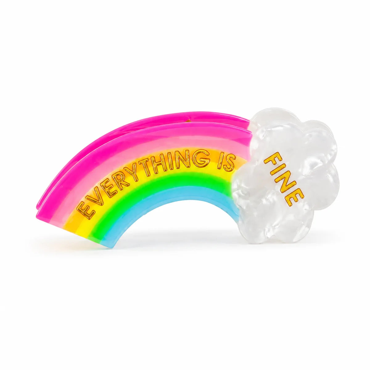 EVERYTHING IS FINE - Rainbow Claw Hair Clip