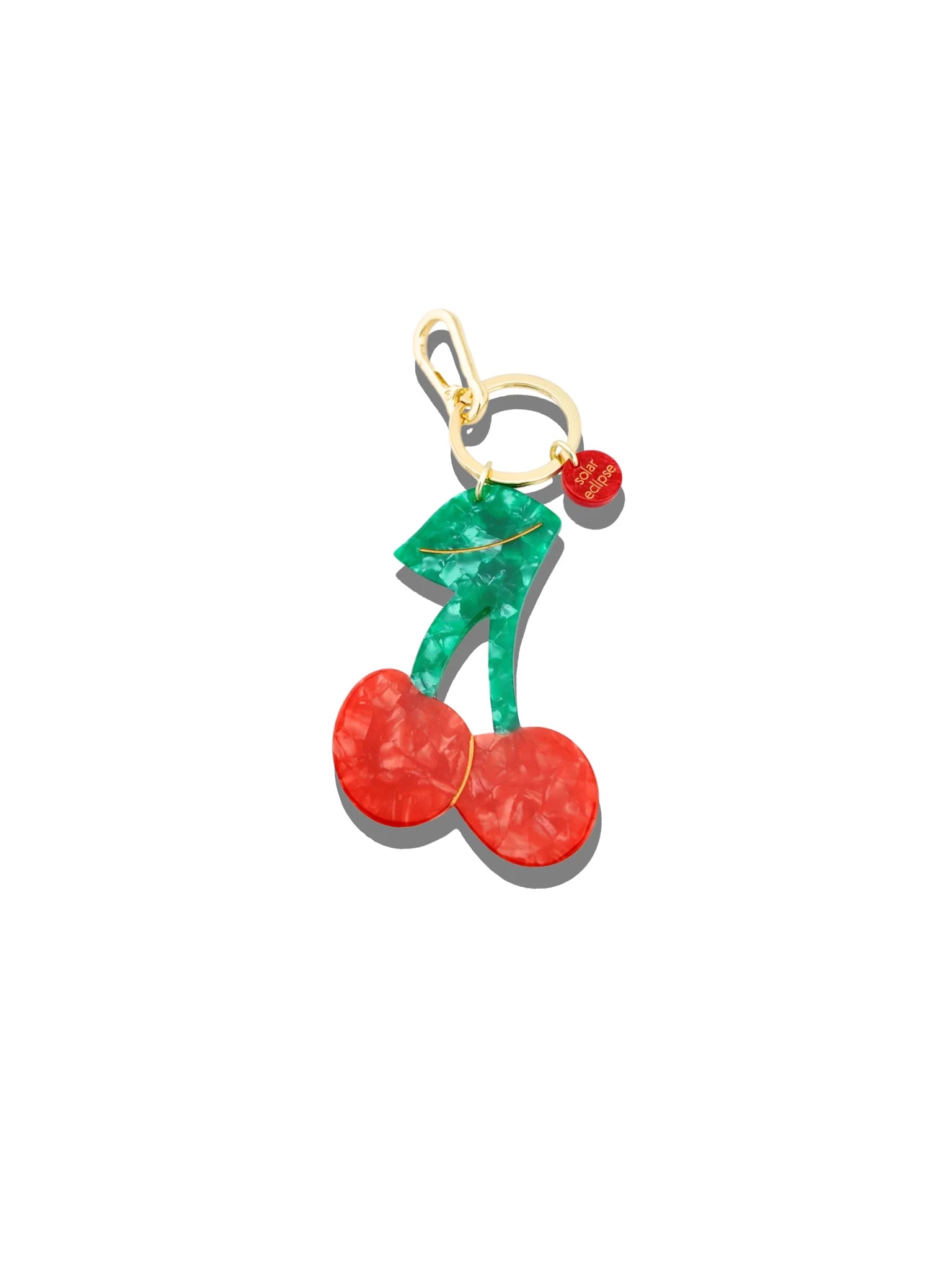 Cherry On Top Hand-Painted Bag Charm & Keychain