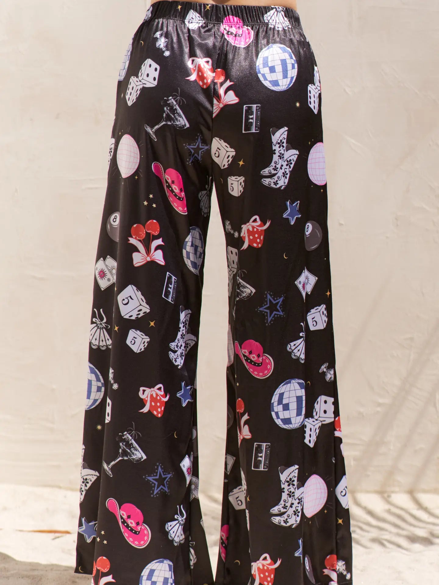Lucky Roll Satin Pants