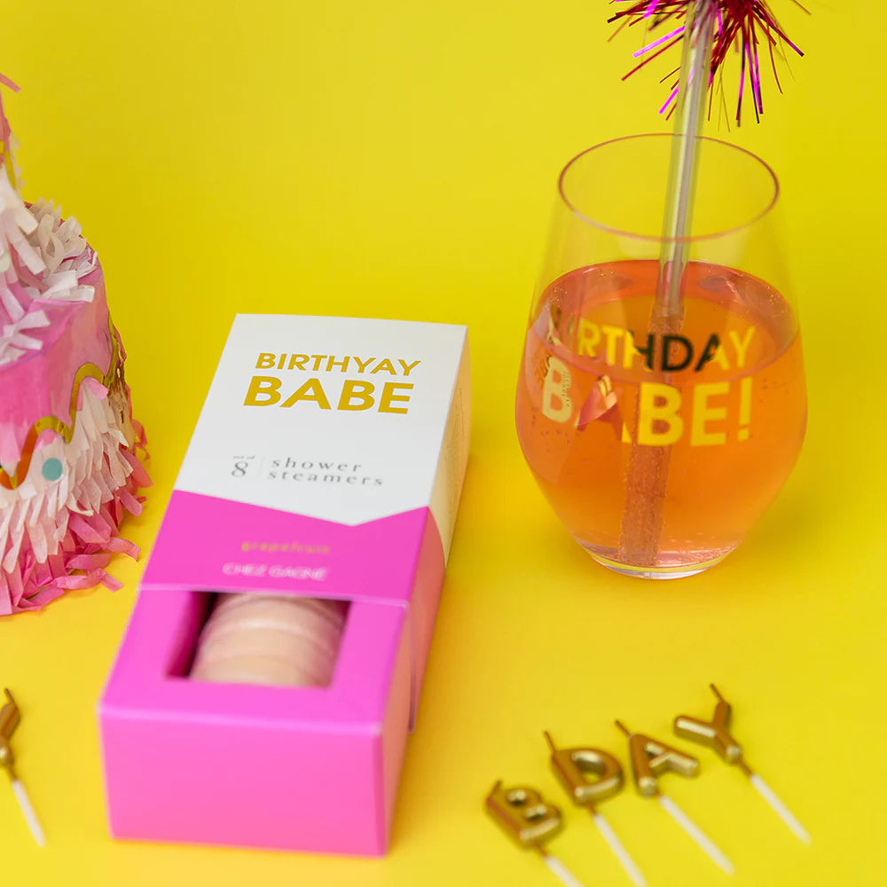 BIRTHDAY BABE Shower Steamer Set Grapefruit