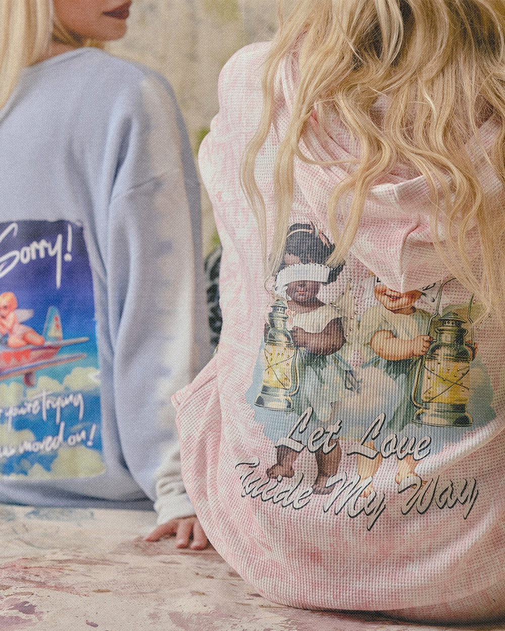 Boys Lie Let Love Guide My Way Rhinestone Racer Hoodie