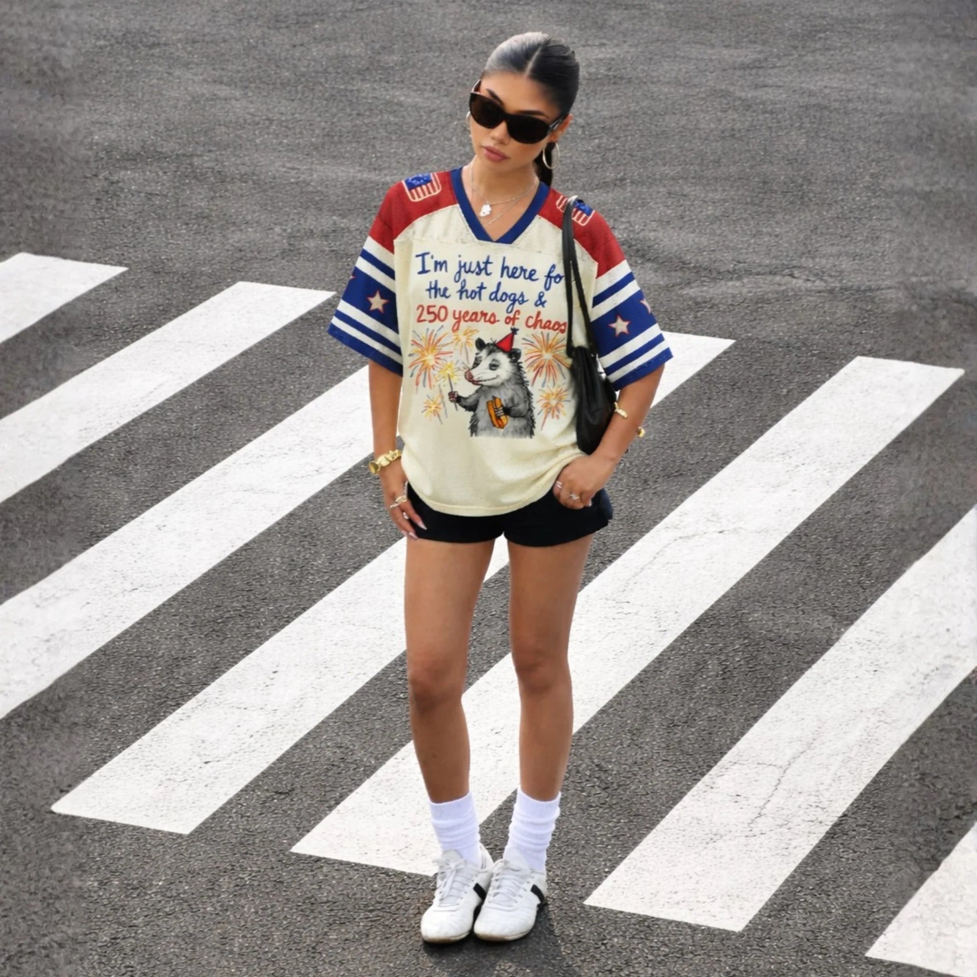 Feral & Free Mesh Jersey Top