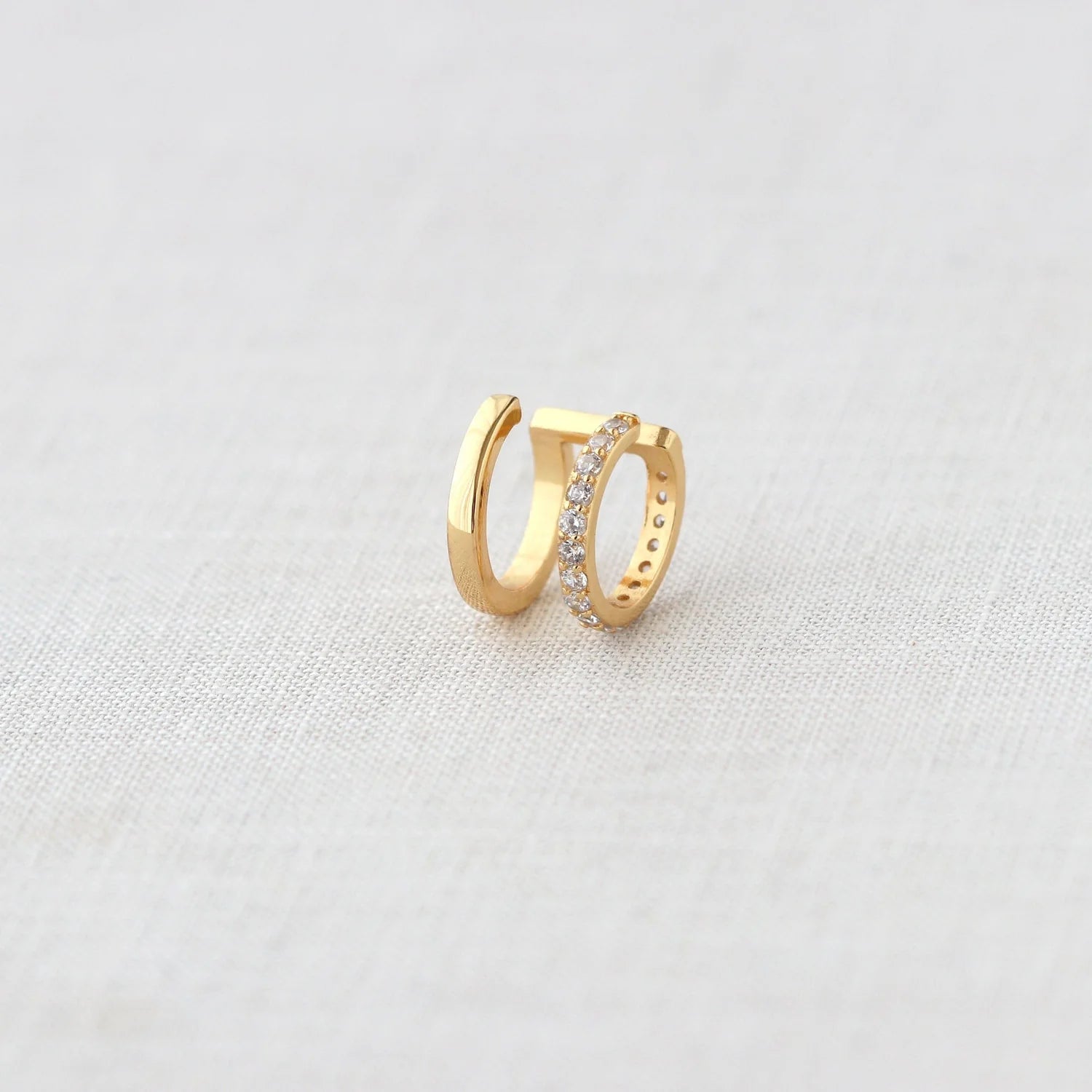 Kris Nations Double Ear Cuff with Crystal