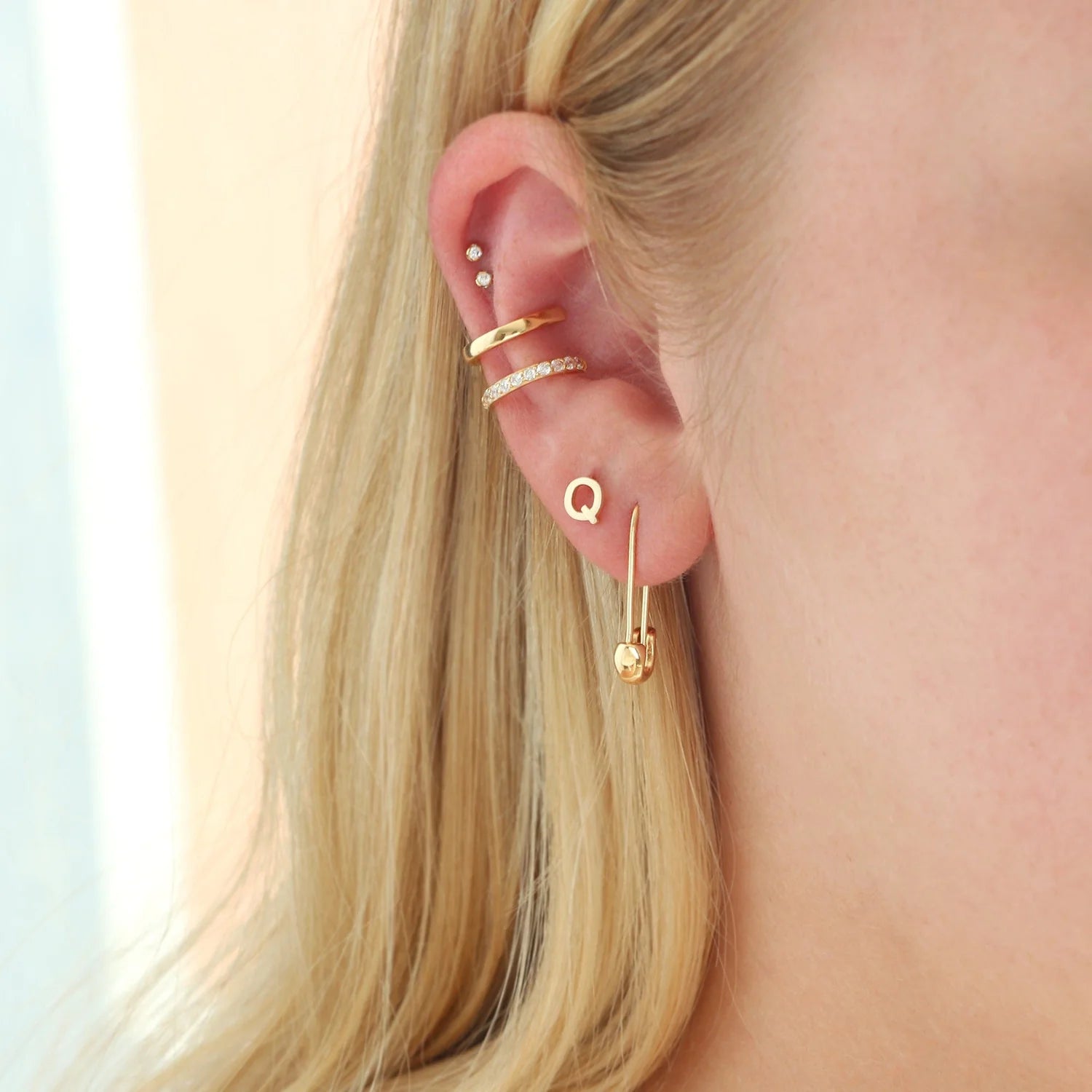 Kris Nations Double Ear Cuff with Crystal