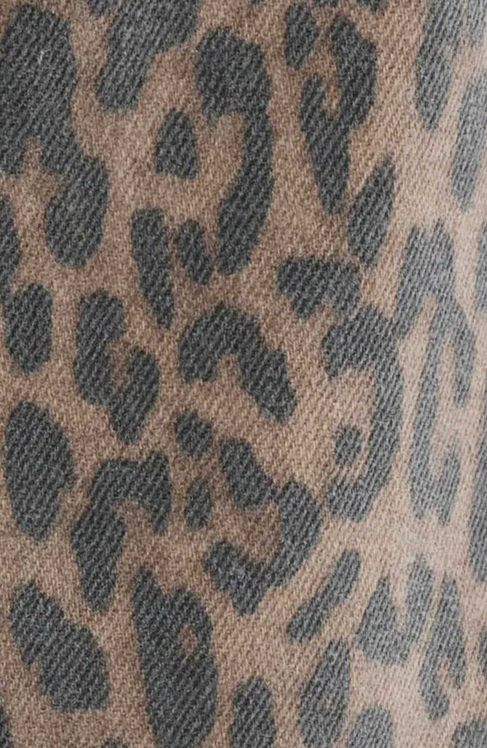 Hidden Denim High Waisted Flare Leg Cheetah