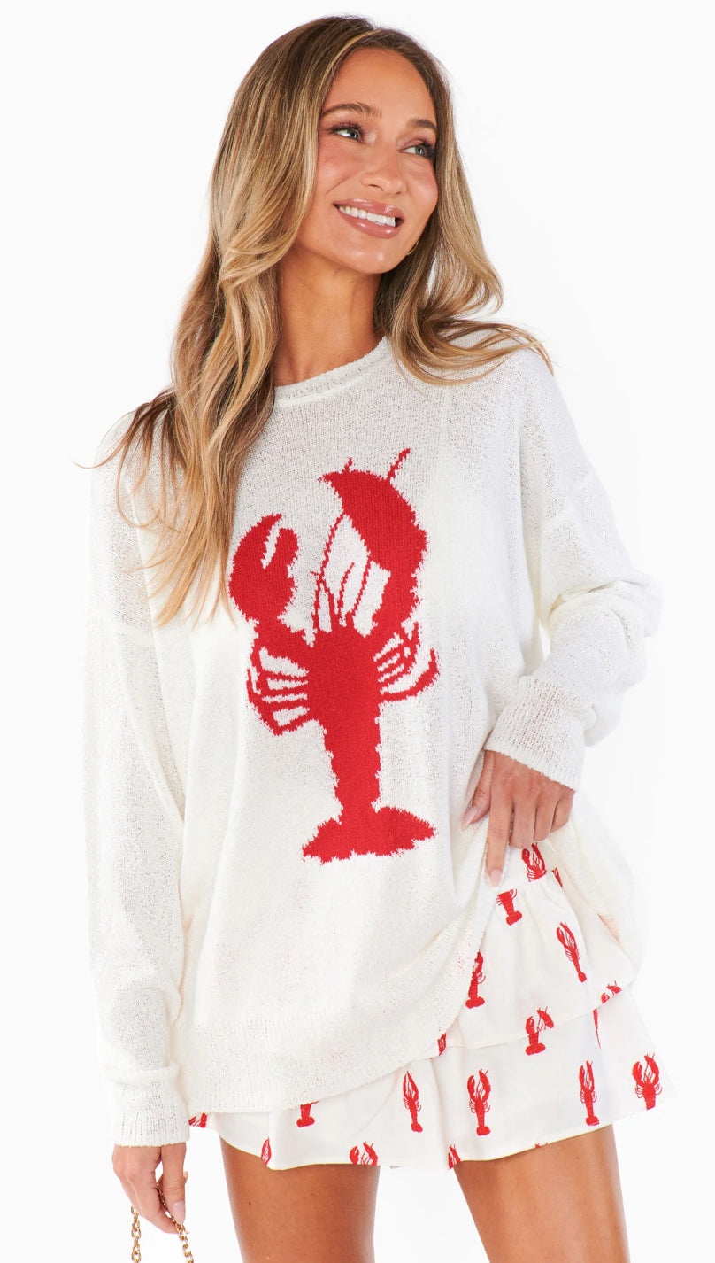 Show Me Your Mumu Woodsy Sweater Lobster Knit*MAY PRE-ORDER*