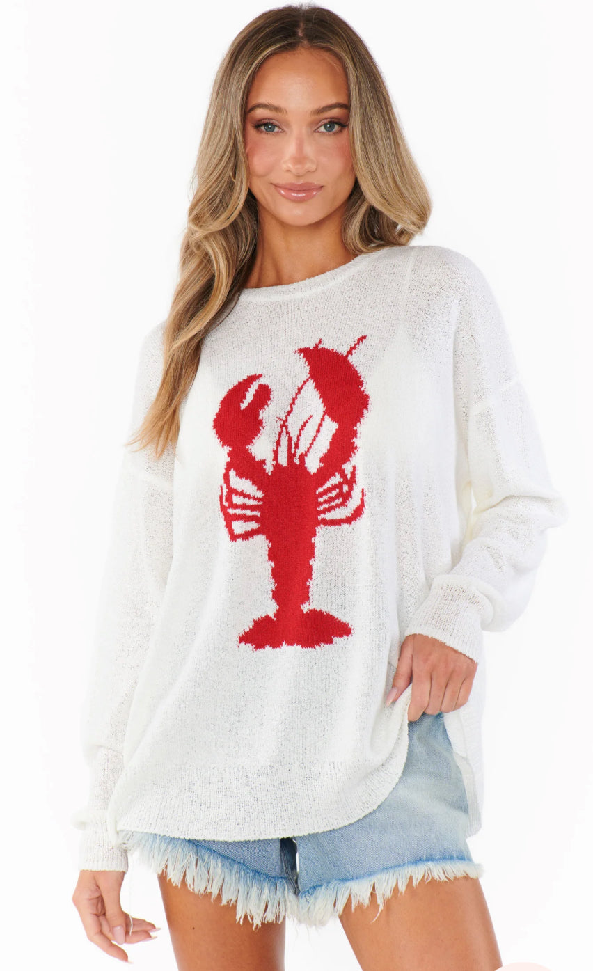 Show Me Your Mumu Woodsy Sweater Lobster Knit*MAY PRE-ORDER*