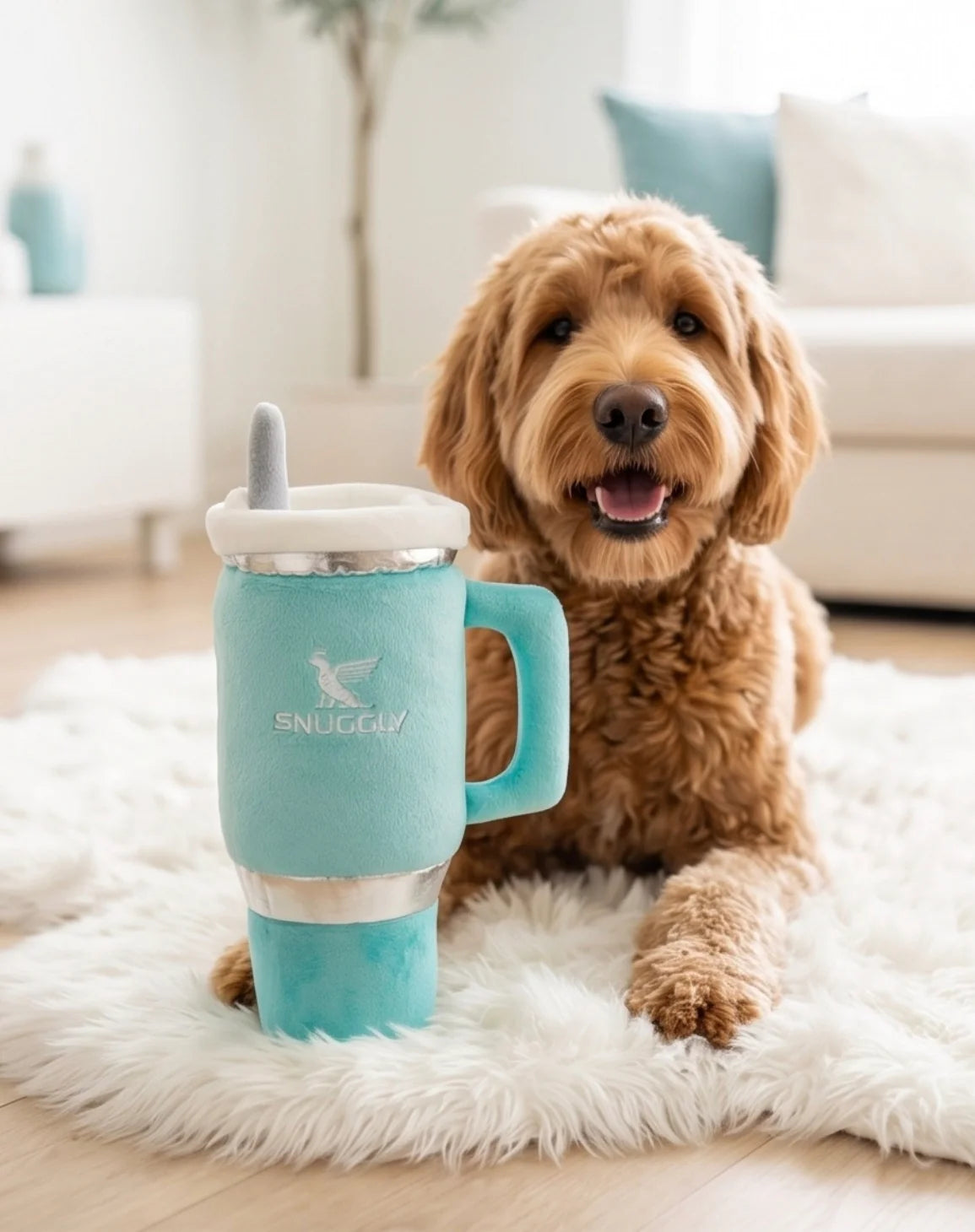 Snuggly Cup Plush Toy - Teal