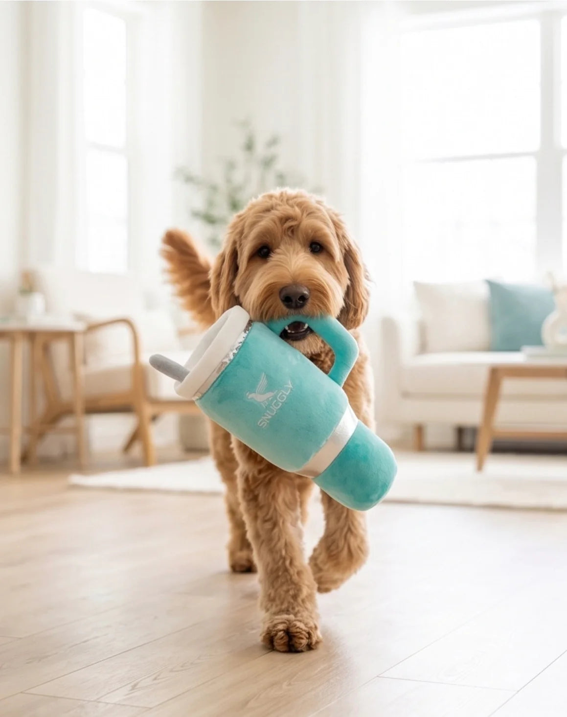 Snuggly Cup Plush Toy - Teal