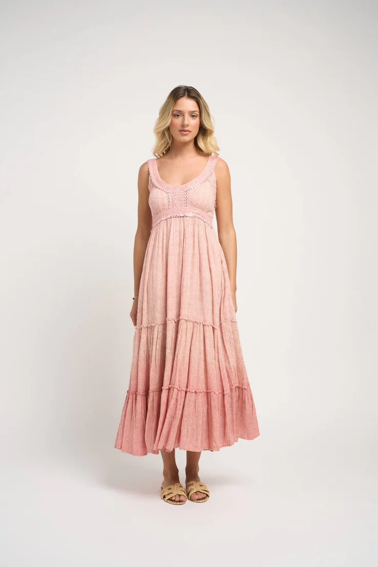 Guadalupe Pink Lotus Dress
