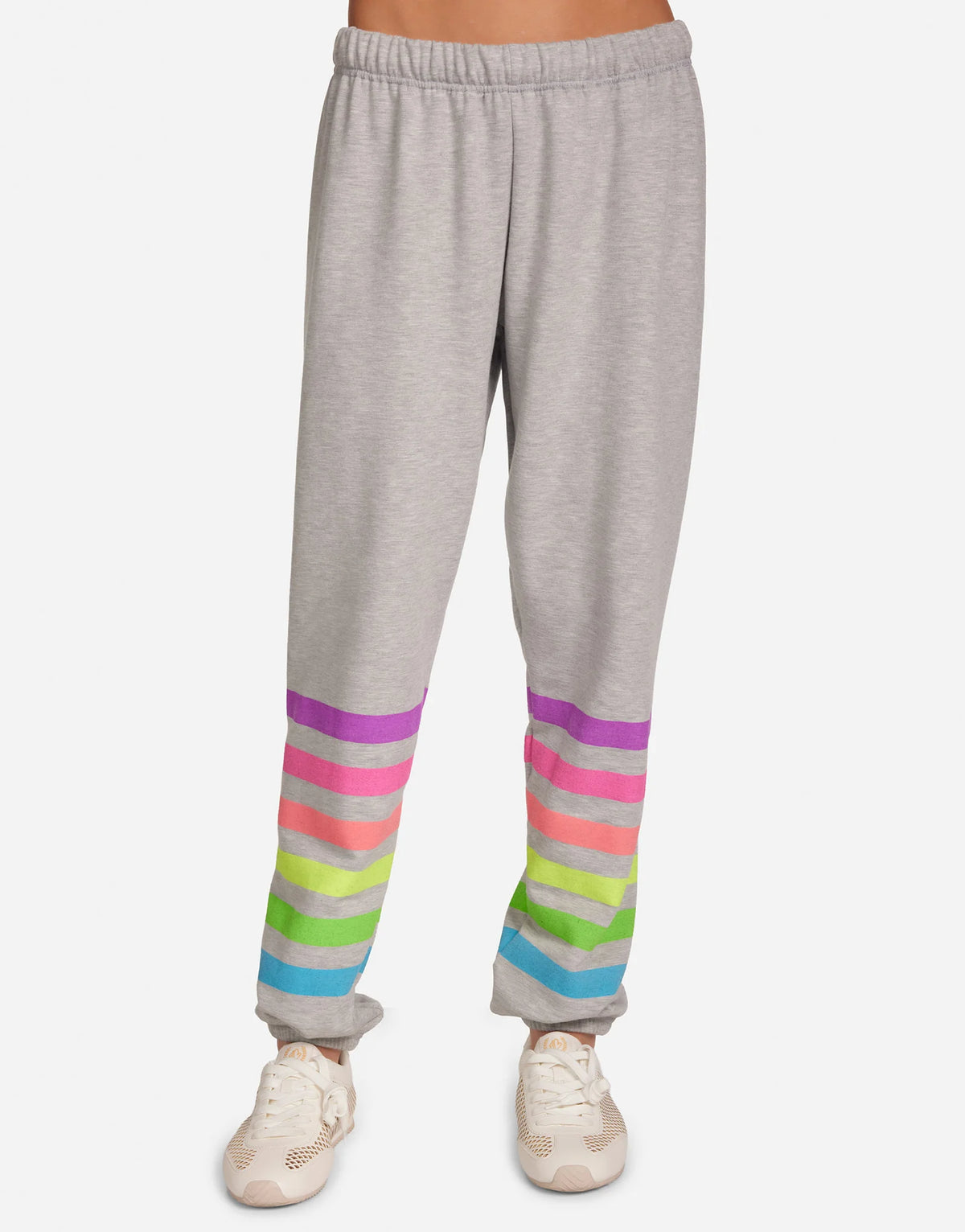 Michael Lauren George Neon Stripe Sweatpant