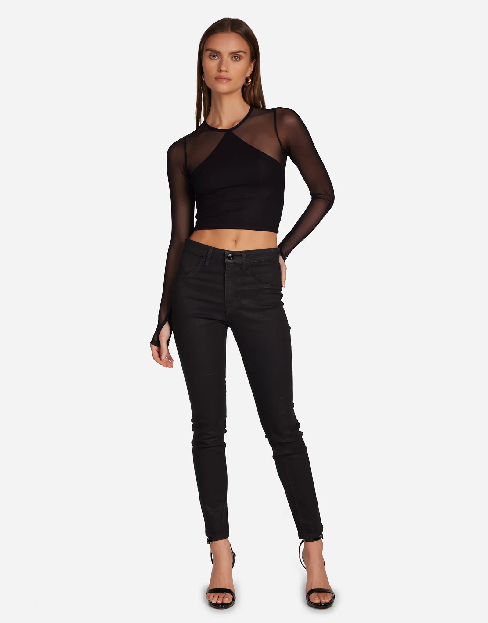 Michael Lauren Mercutio Mesh Top
