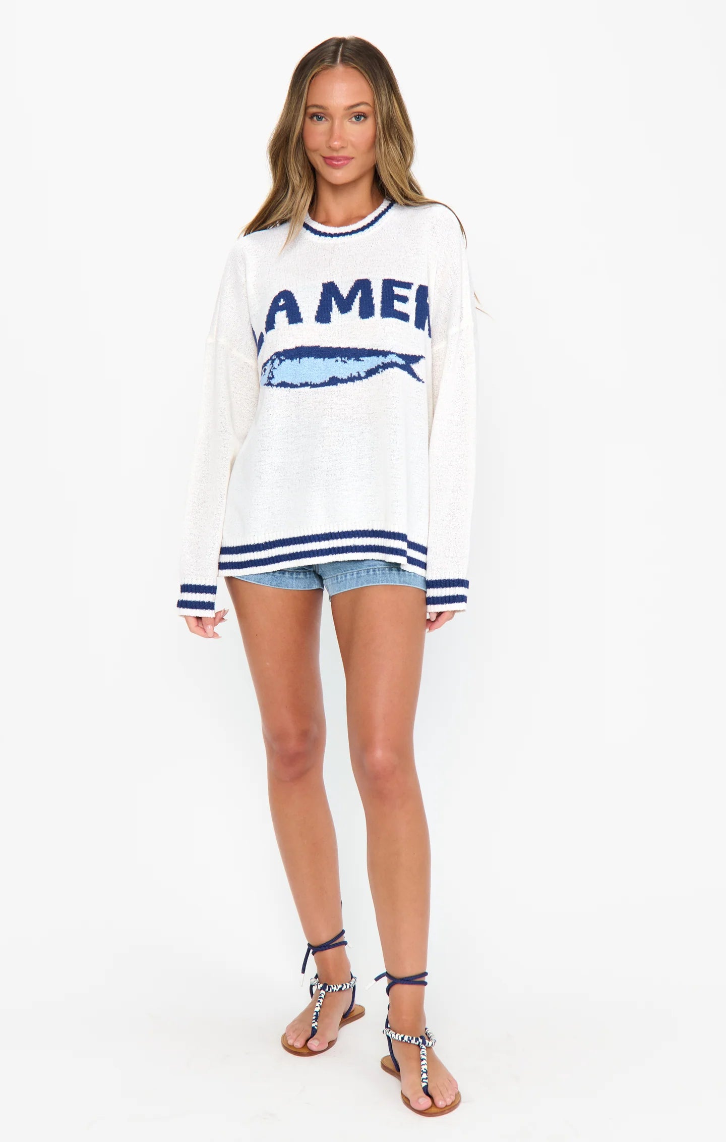 Show Me Your Mumu Settle in Sweater La Mer Graphic Knit