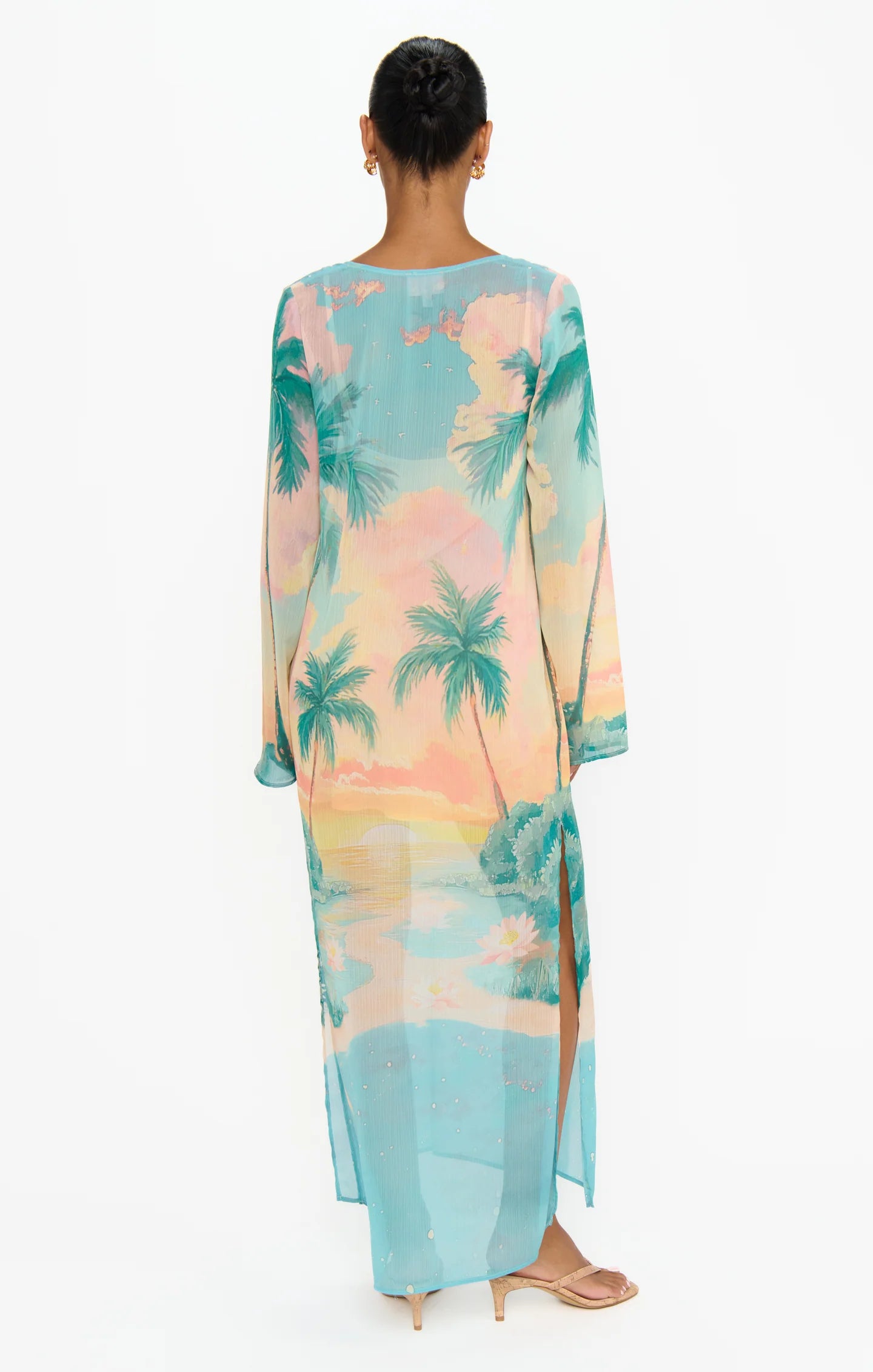 Show Me Your Mumu Staycation Coverup in Sunset Cove Chiffon