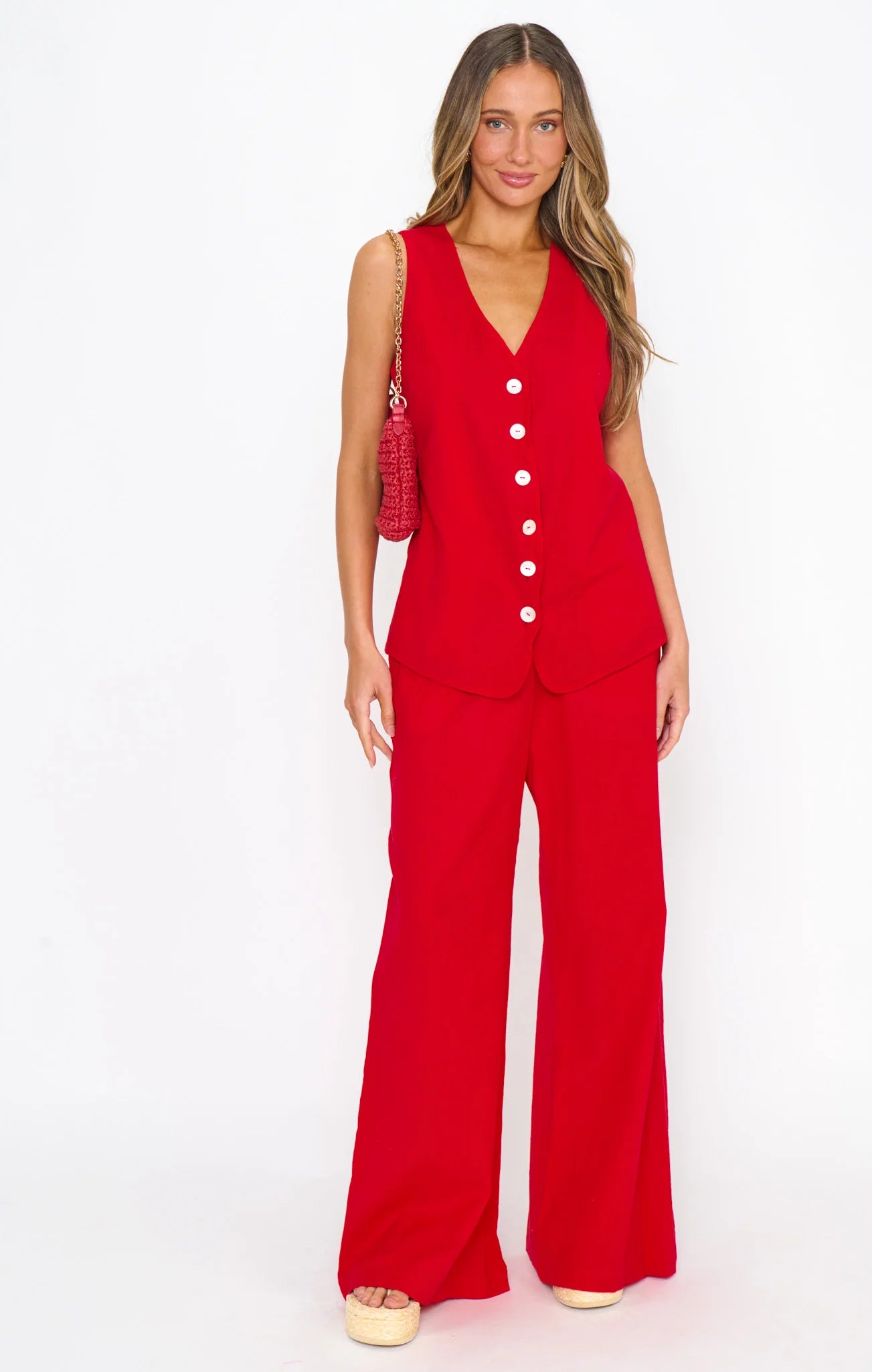 Show Me Your Mumu It Takes Two Top Sundried Tomato Linen