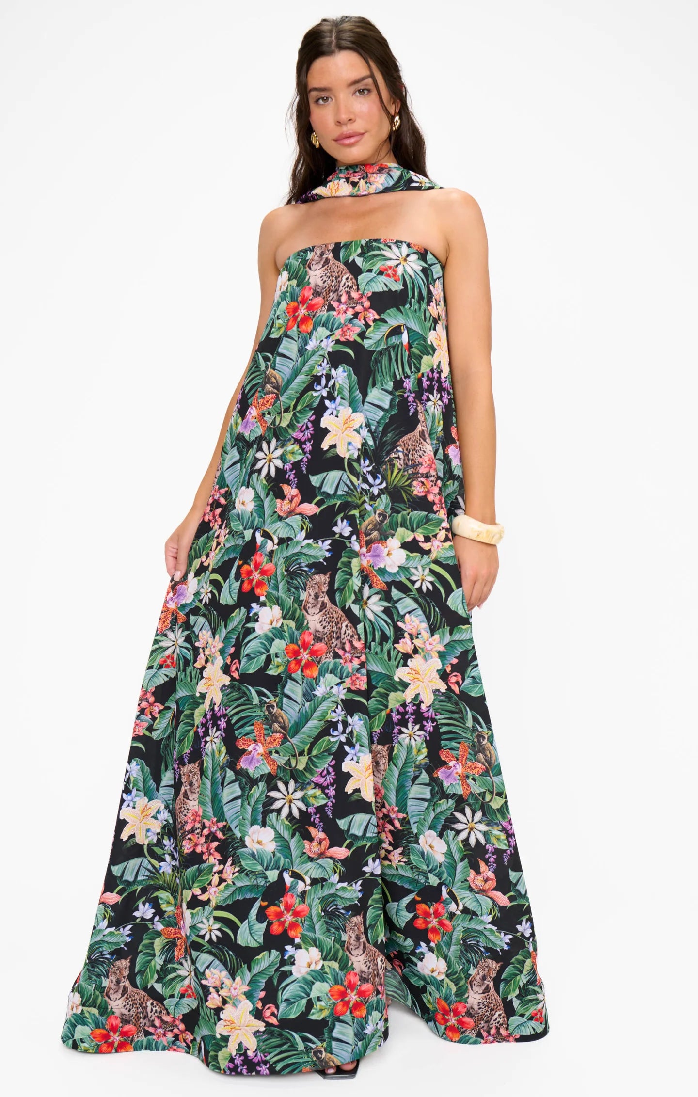 Show Me Your Mumu Tinsley Tube Dress - Jungle Mirage