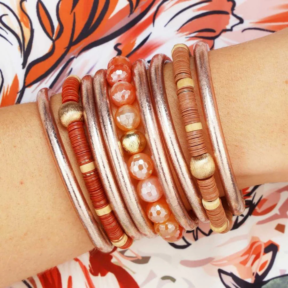 BuDha Girl Mélange Beaded Bracelet Flame
