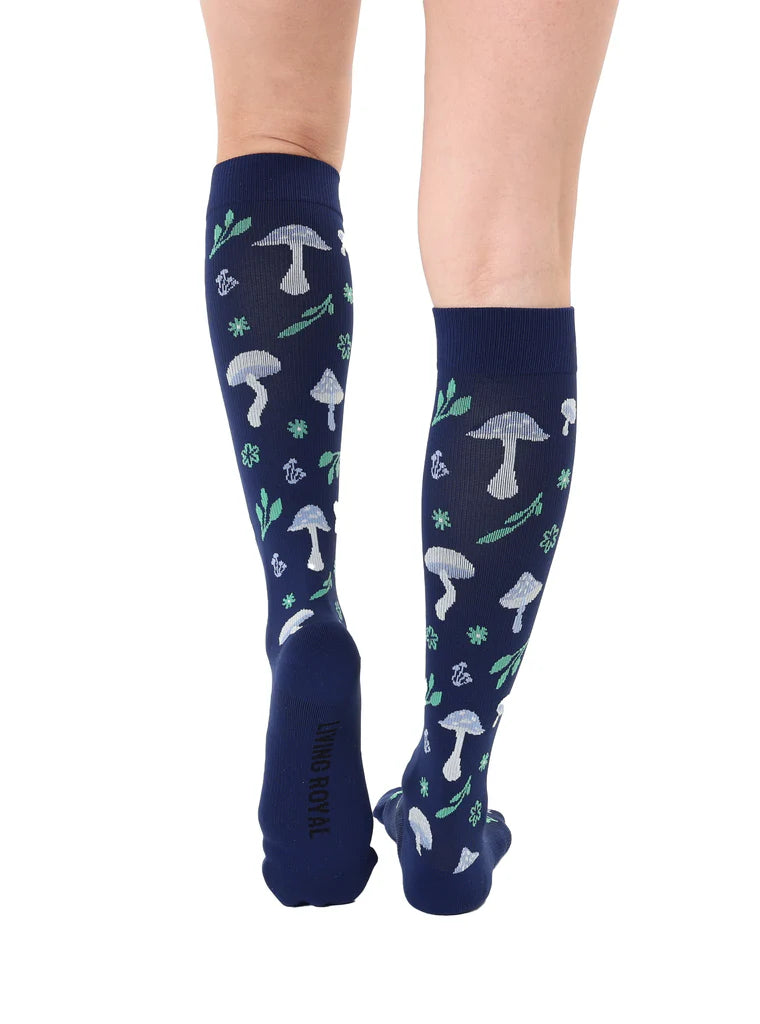Living Royal Mushroom Compression Socks