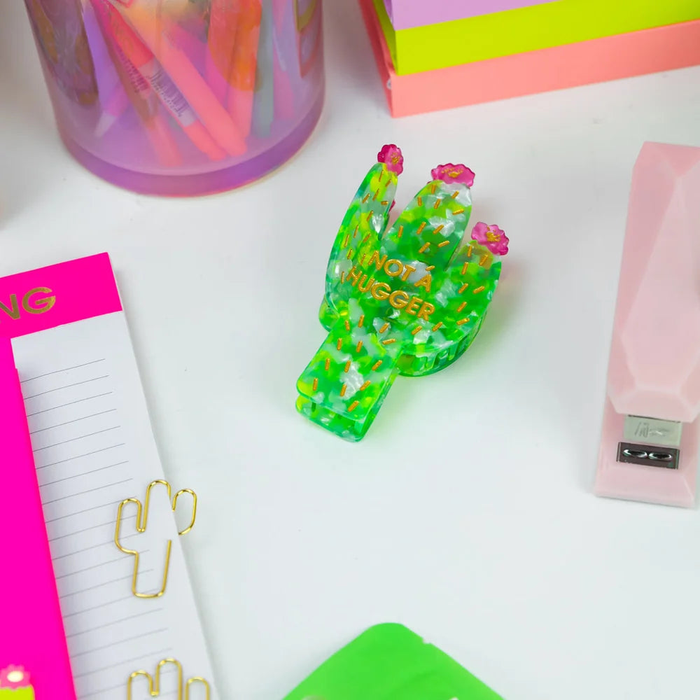 Chez Gagne Not A Hugger Cactus Hair Claw Clip