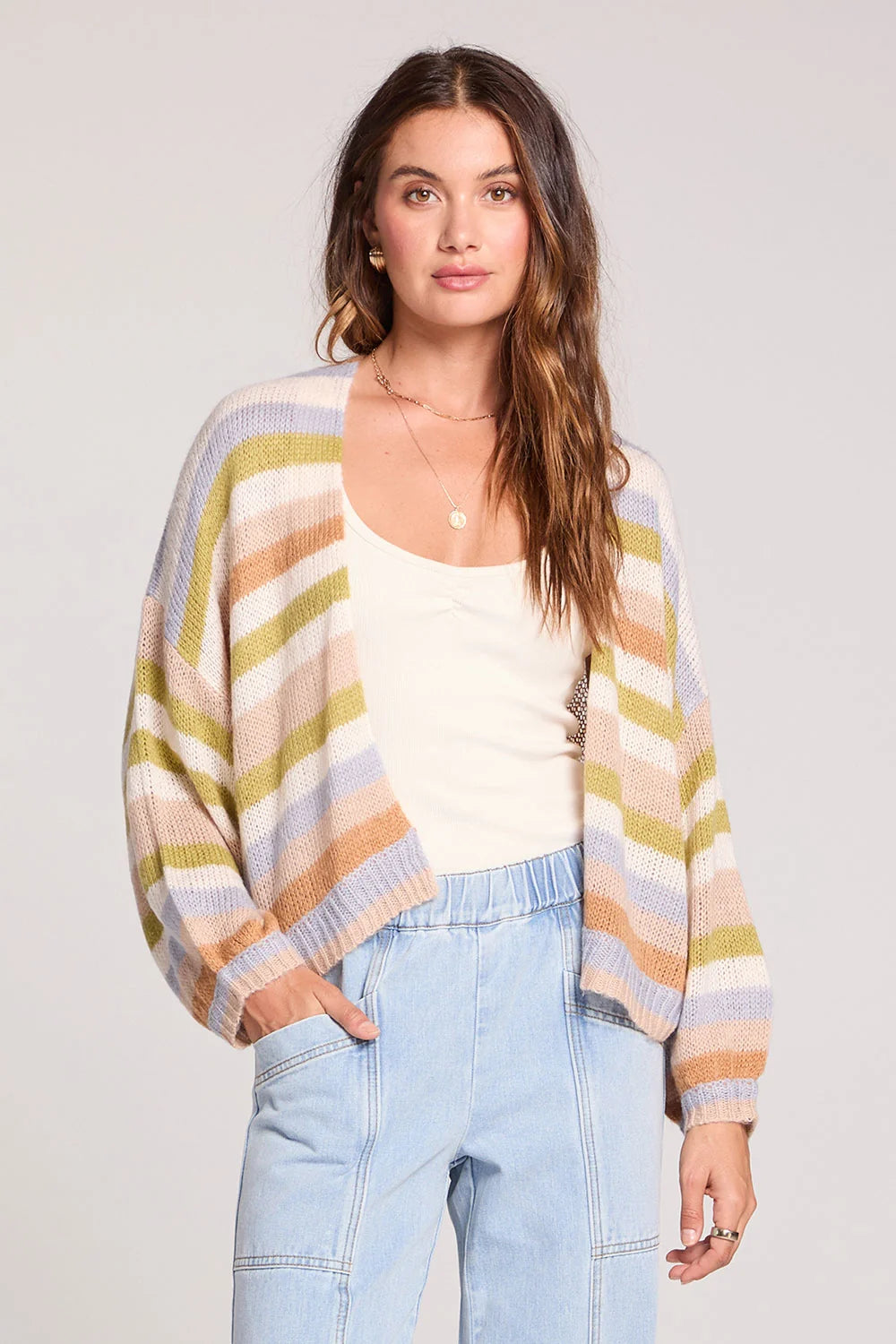Saltwater Luxe Aden Sweater Multi Stripe