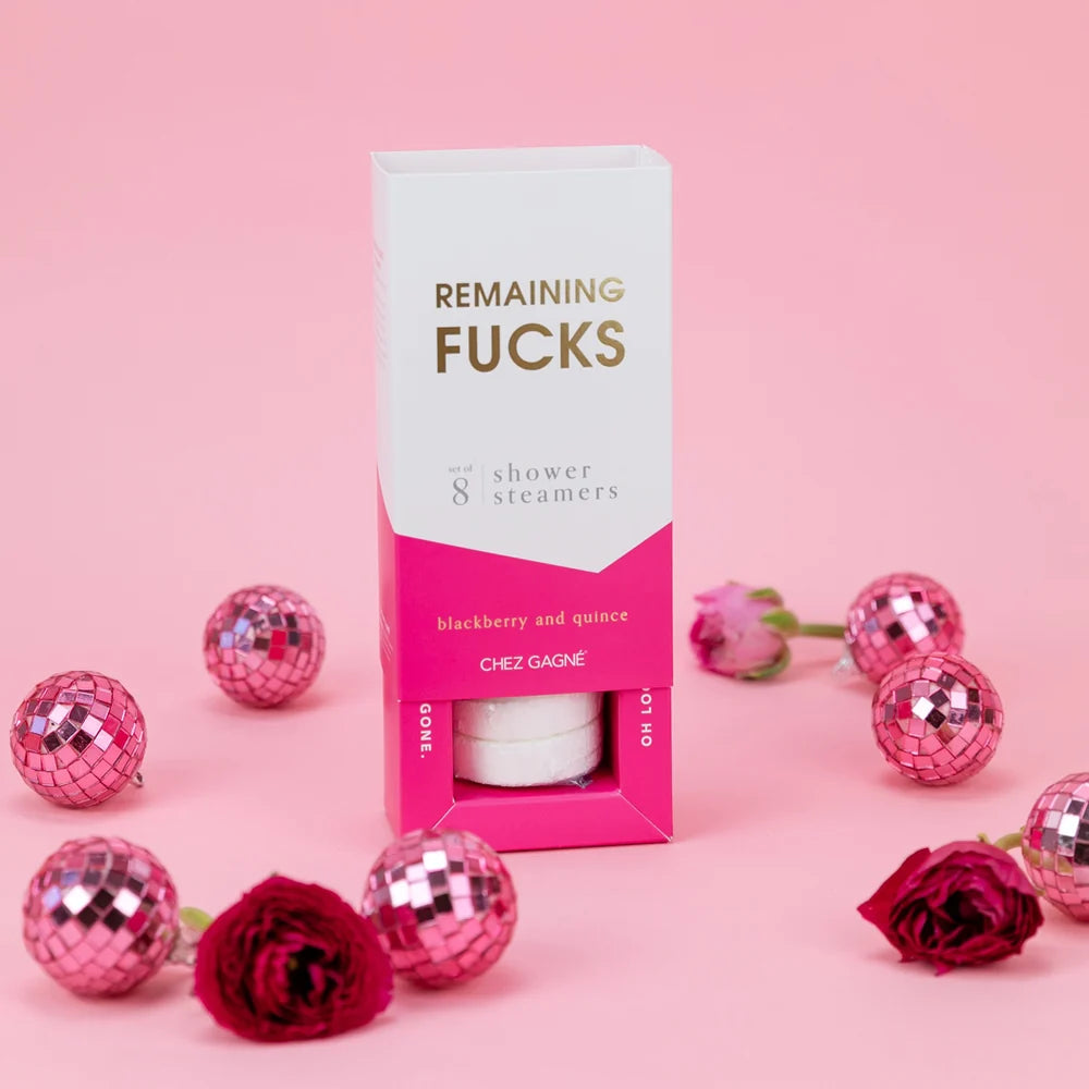 REMAINING FUCKS Shower Steamer Set Blackberry and Quince
