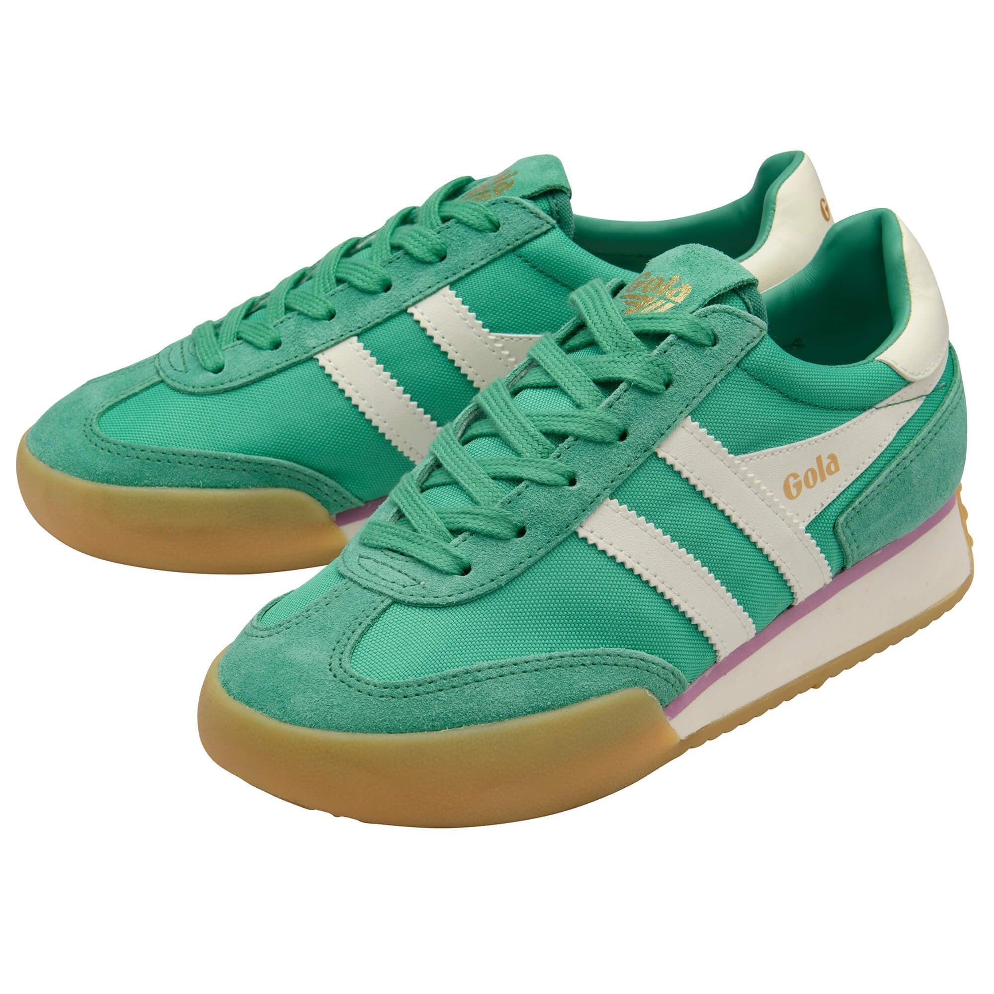 Gola Pacer Women, Suede Nylon Sneakers, Y2K Style Footwear.