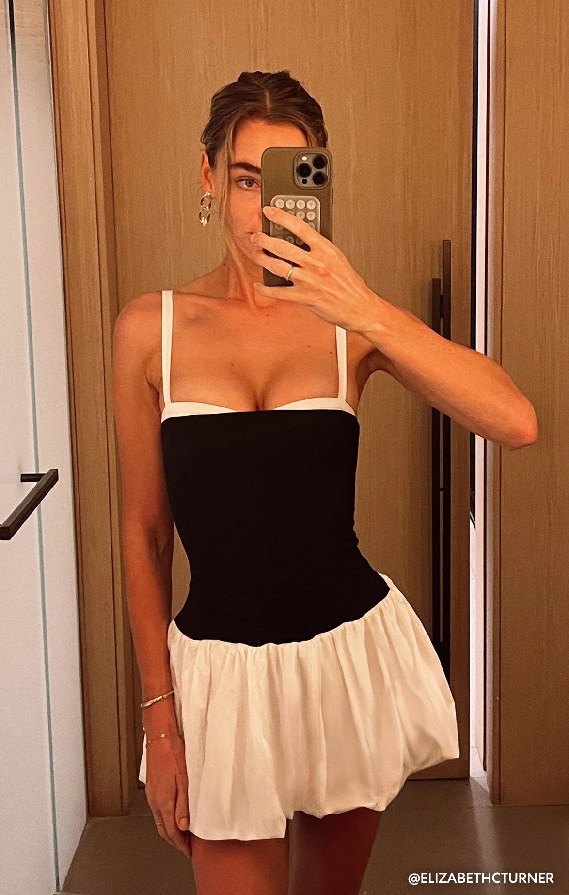 Show Me Your Mumu Tiffany Skort Dress Black and White