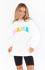 Show Me Your Mumu Stanley Sweatshirt Multi Mama Graphic