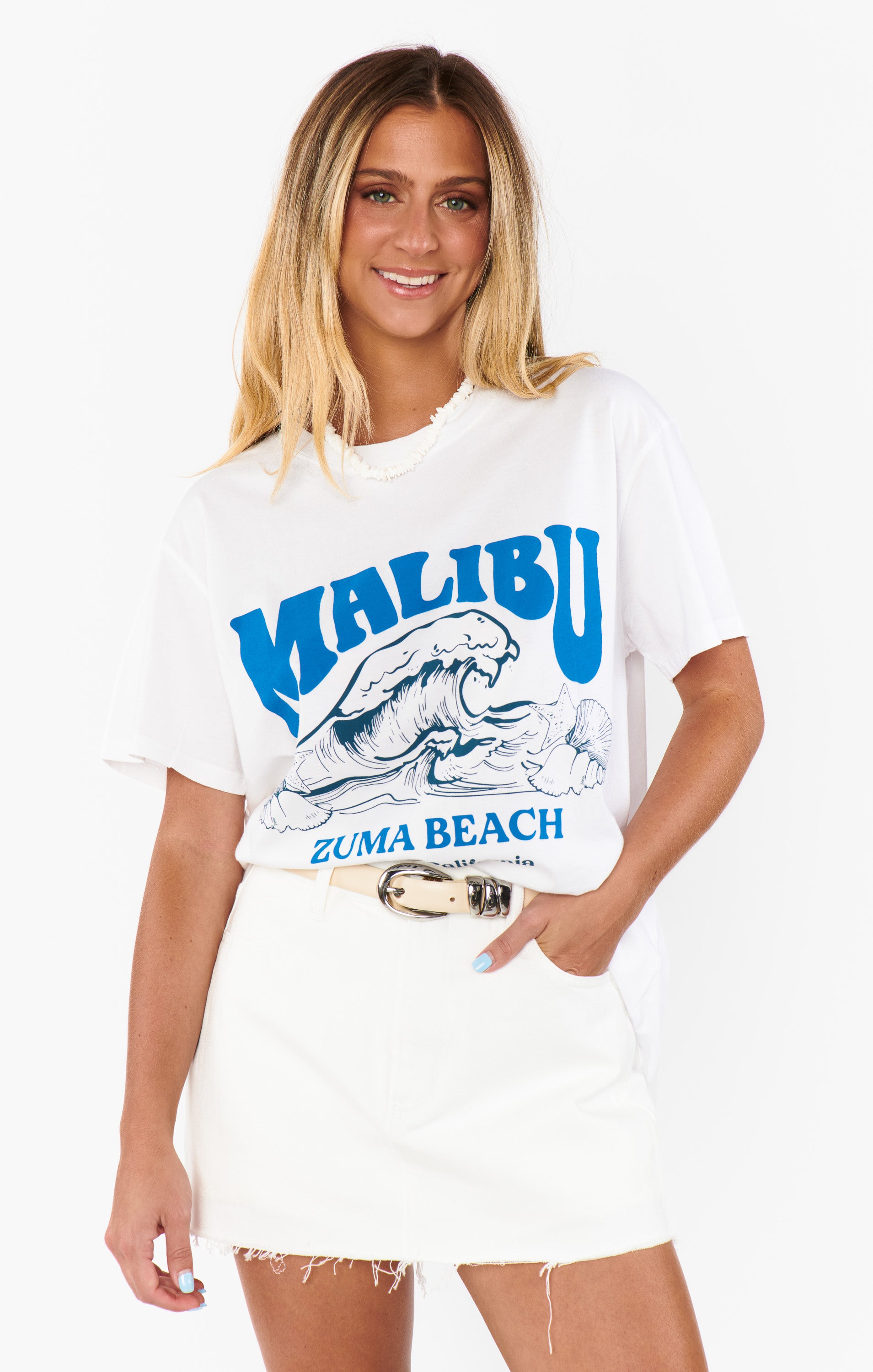 Show Me Your Mumu Travis Tee Malibu Beach Graphic