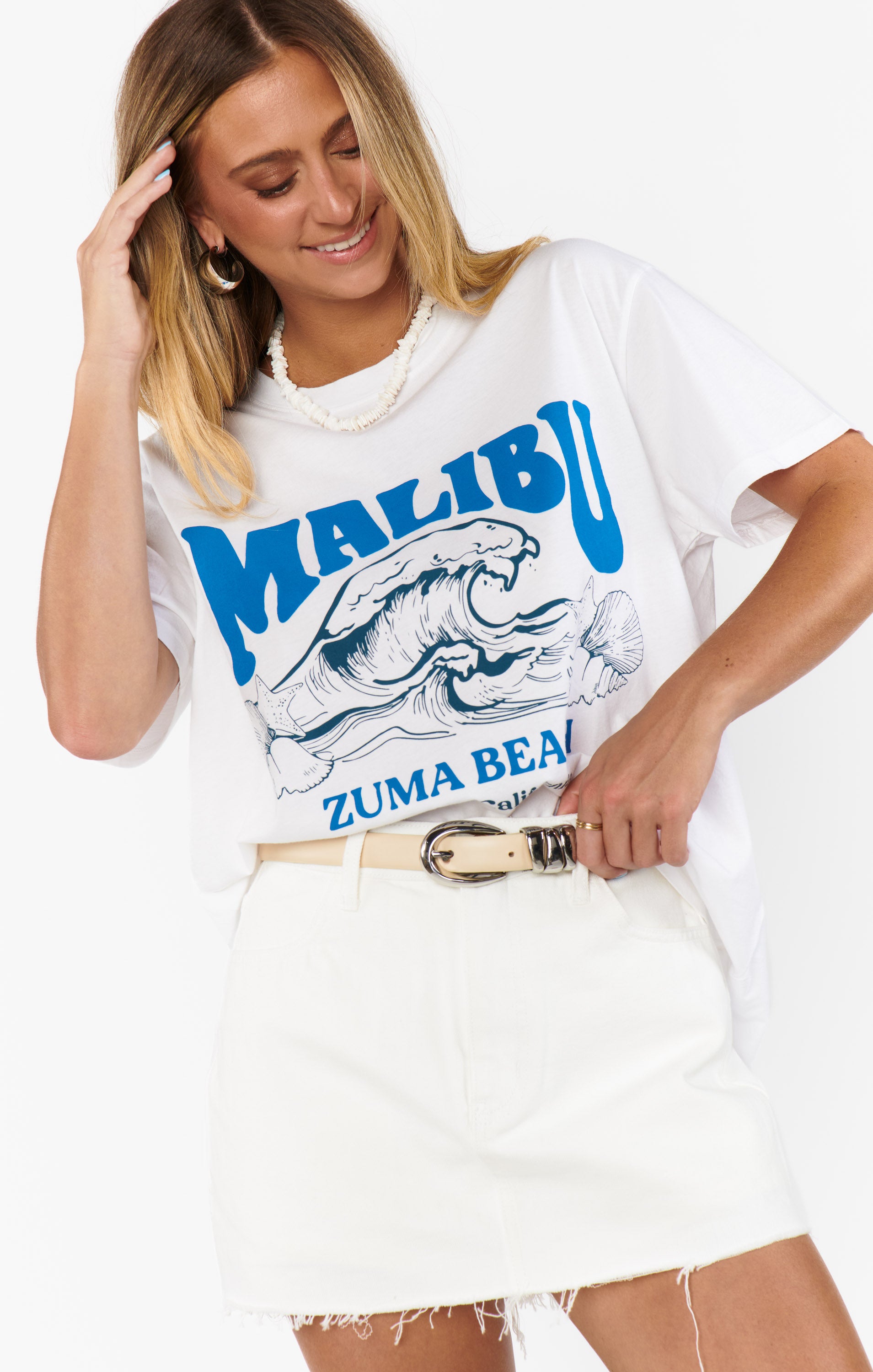Show Me Your Mumu Travis Tee Malibu Beach Graphic