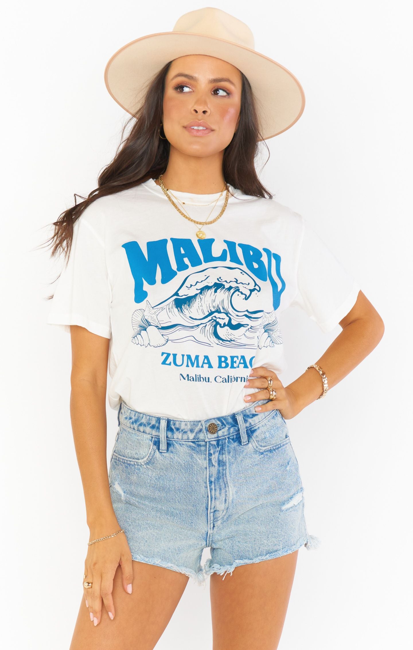 Show Me Your Mumu Travis Tee Malibu Beach Graphic