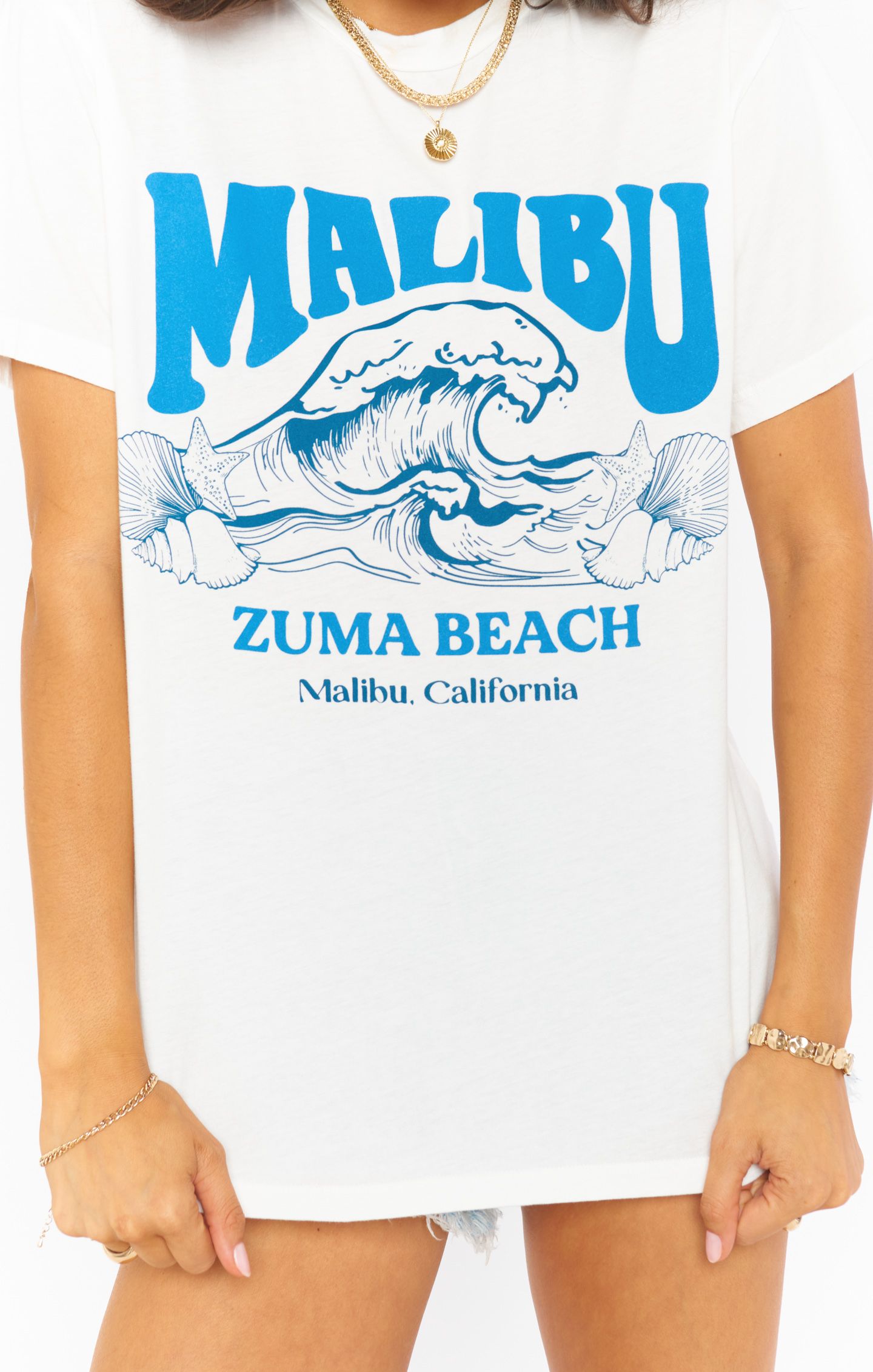 Show Me Your Mumu Travis Tee Malibu Beach Graphic
