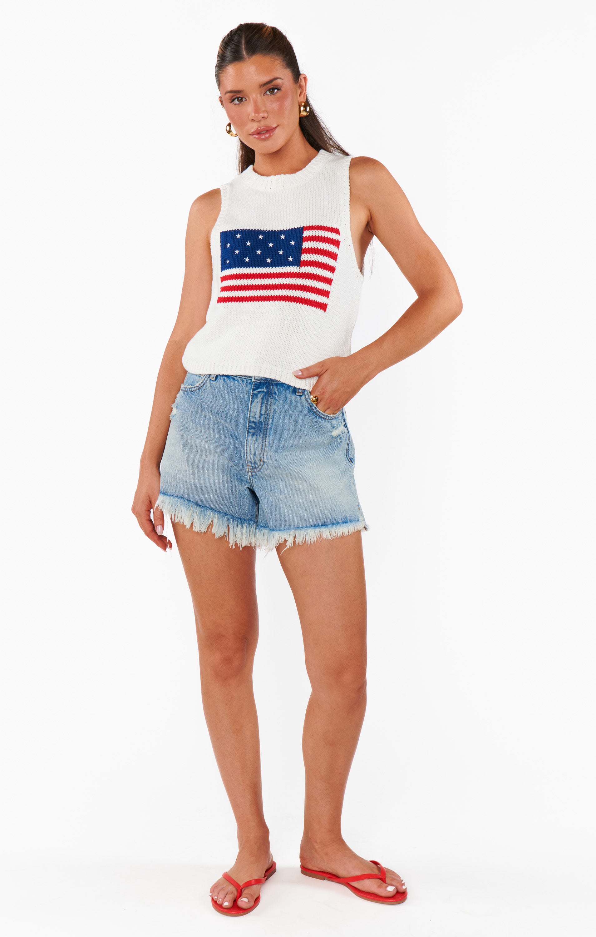 Show Me Your Mumu Milo Tank Flag Knit