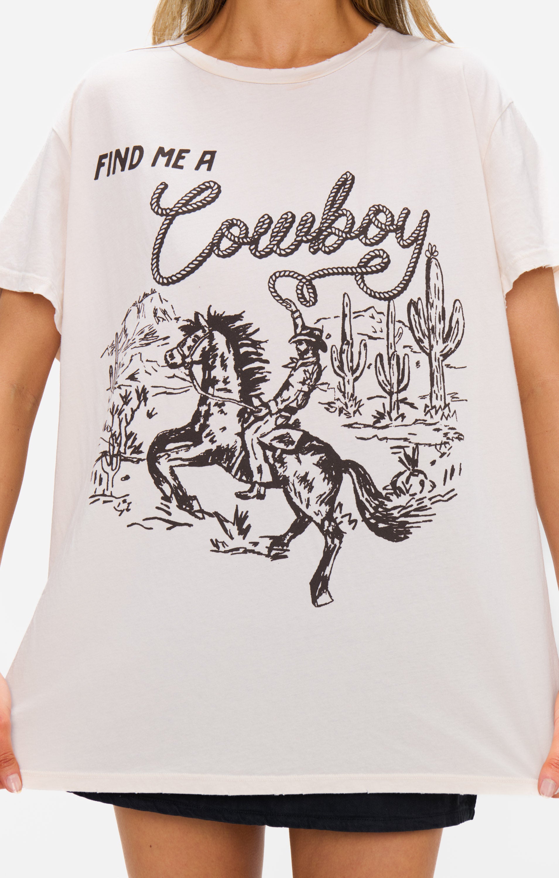 Show Me Your Mumu Tom Tee Find Me a Cowboy Graphic