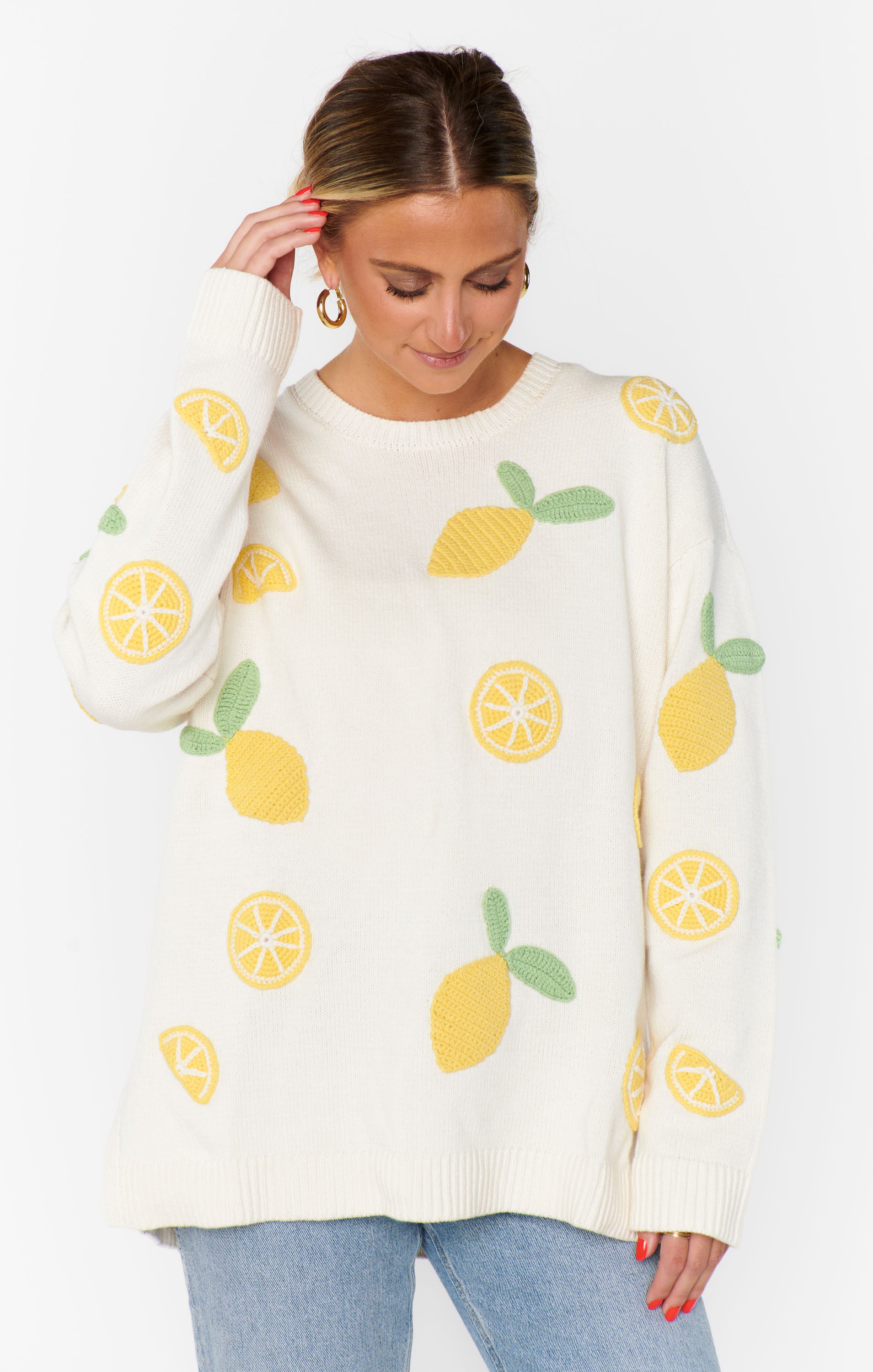 Show Me Your Mumu Go To Sweater Lemon Sorbet Knit