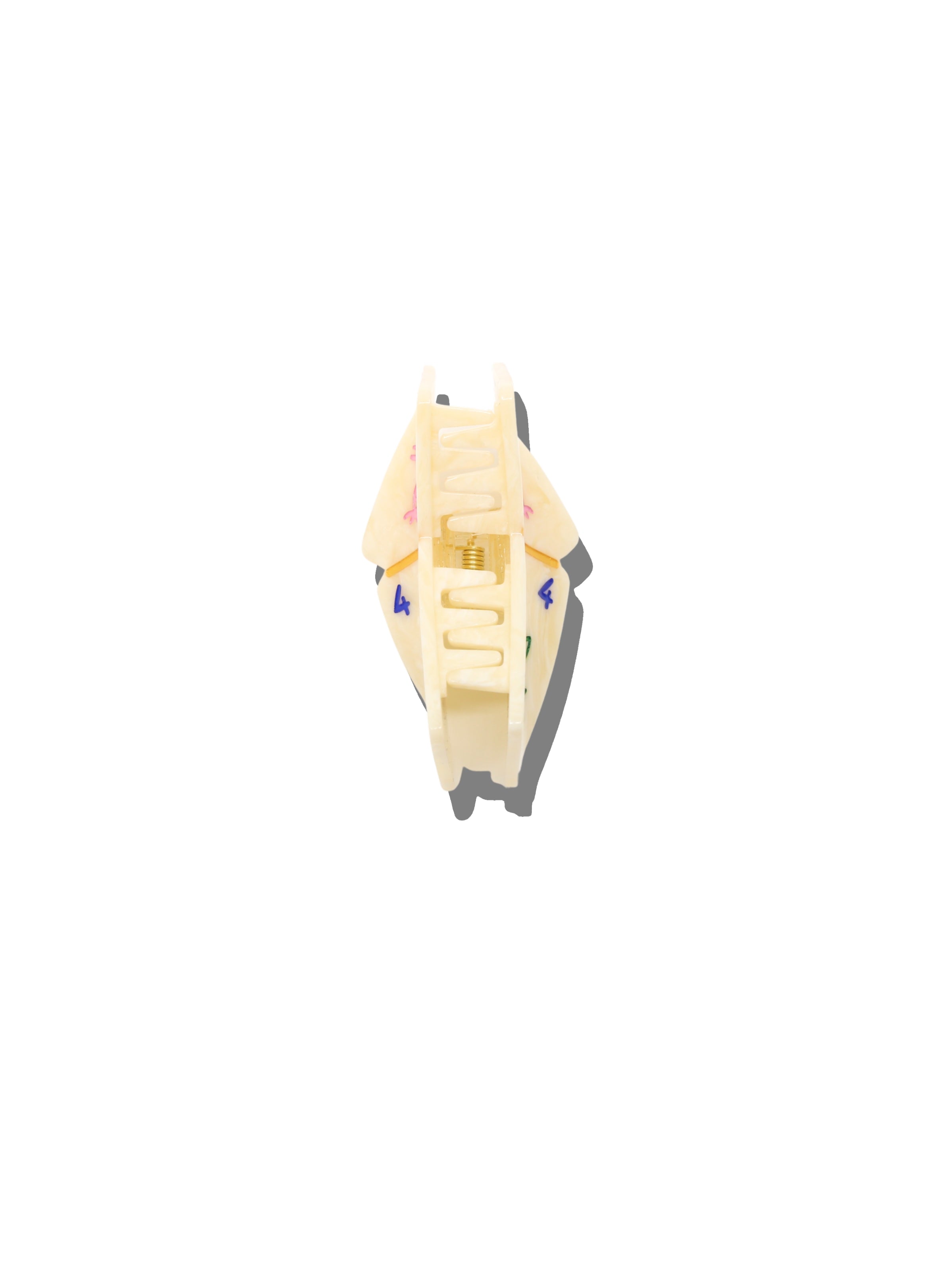 Hand-Painted Mini Flower Mahjong Claw Clip