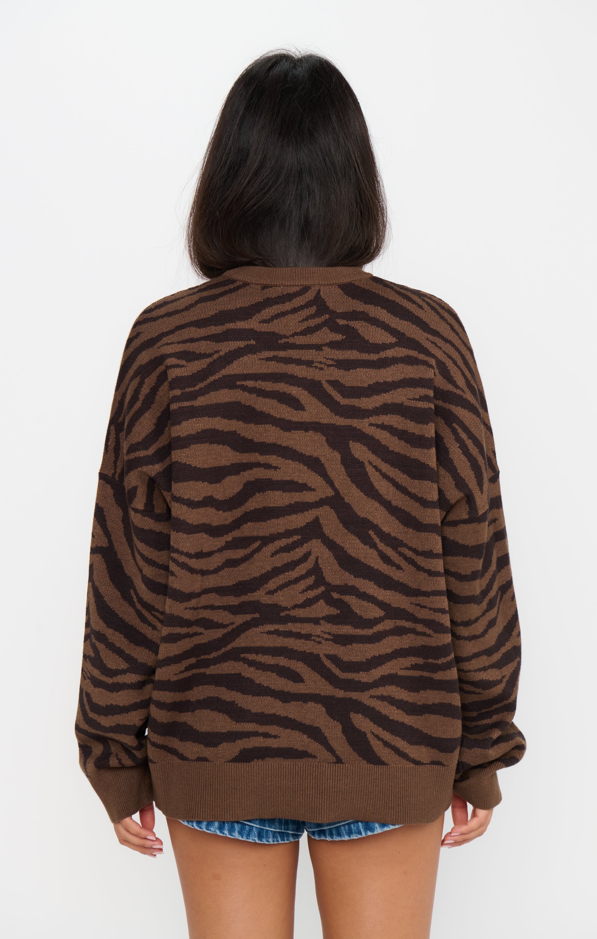 Show Me Your Mumu Seasons Sweater Wild Tiger Graphic Knit