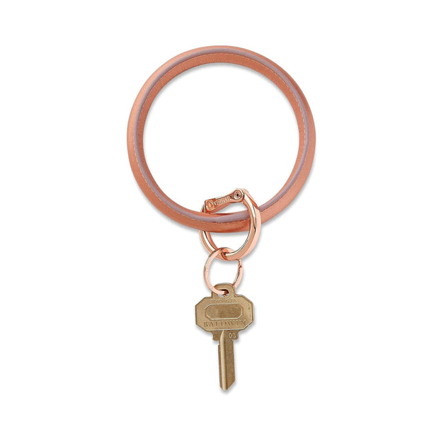 Oventure Rose Gold Leather Big O® Key Ring