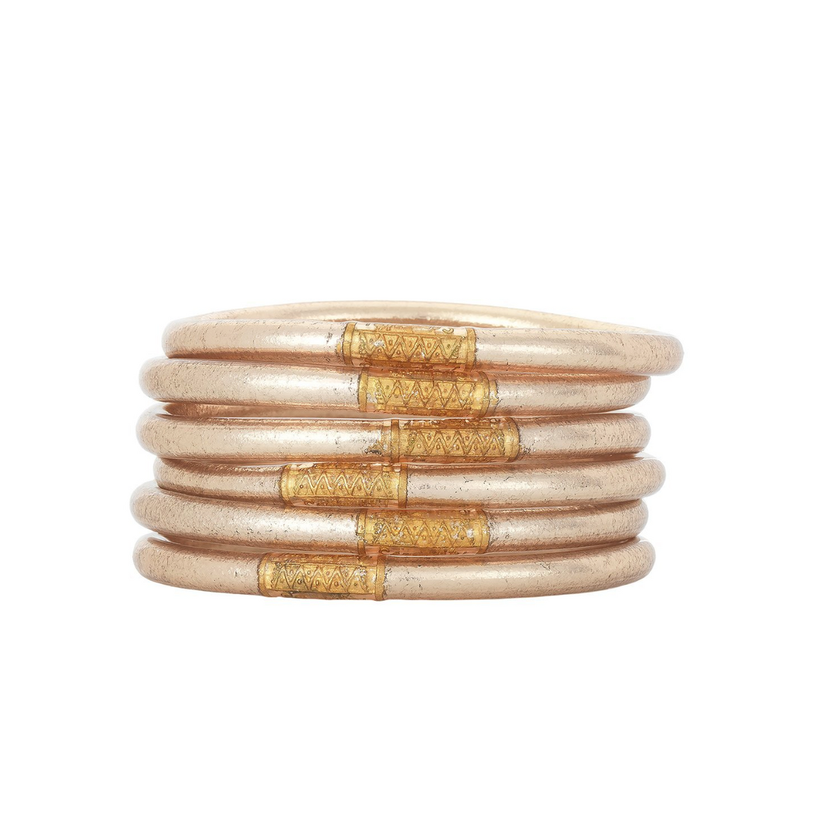 Champagne All Weather Bangles - BuDhaGirl Mindful Glamour  display picture 1