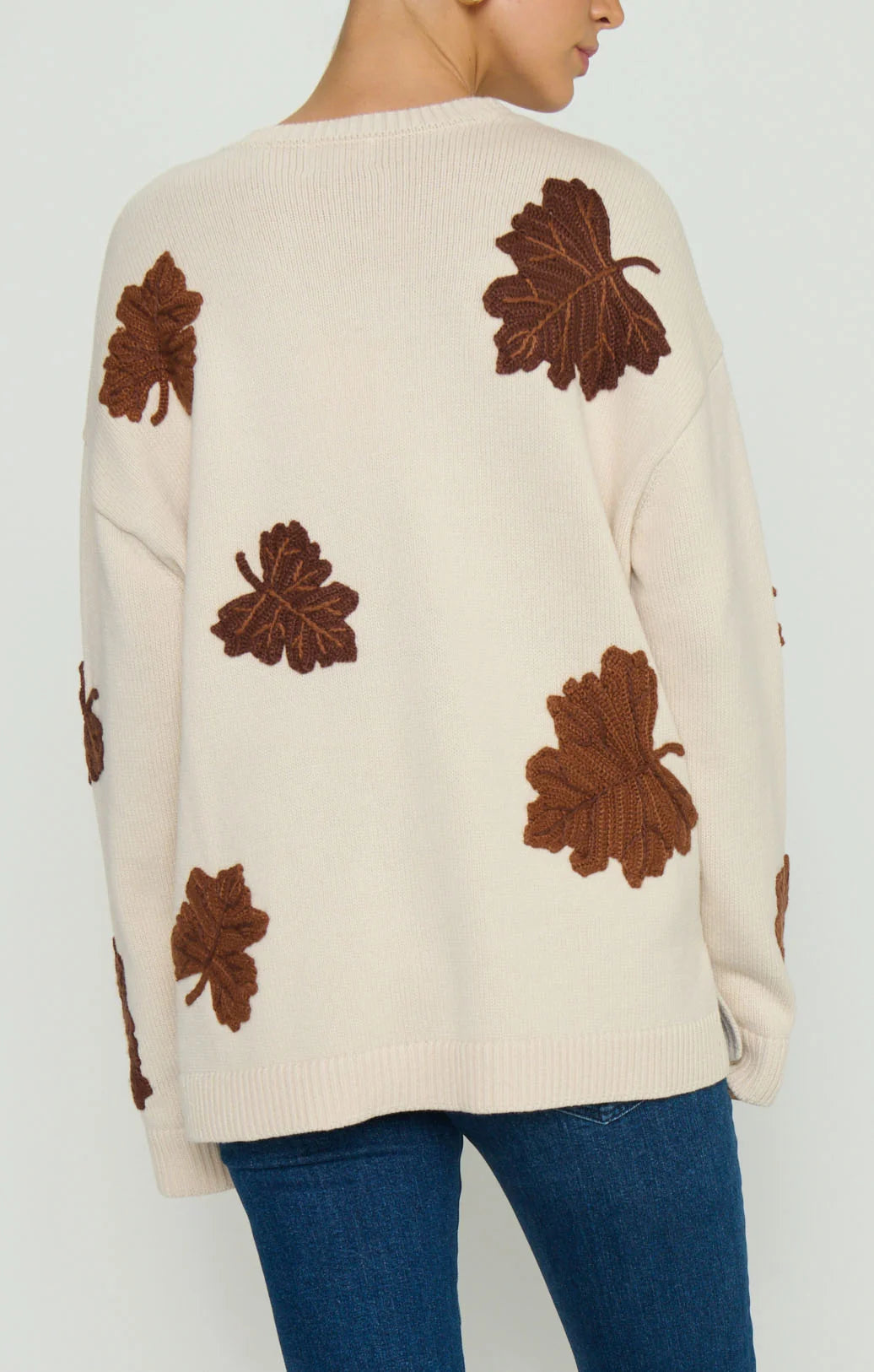 Show Me Your Mumu Go To Sweater Fall Leaves Knit