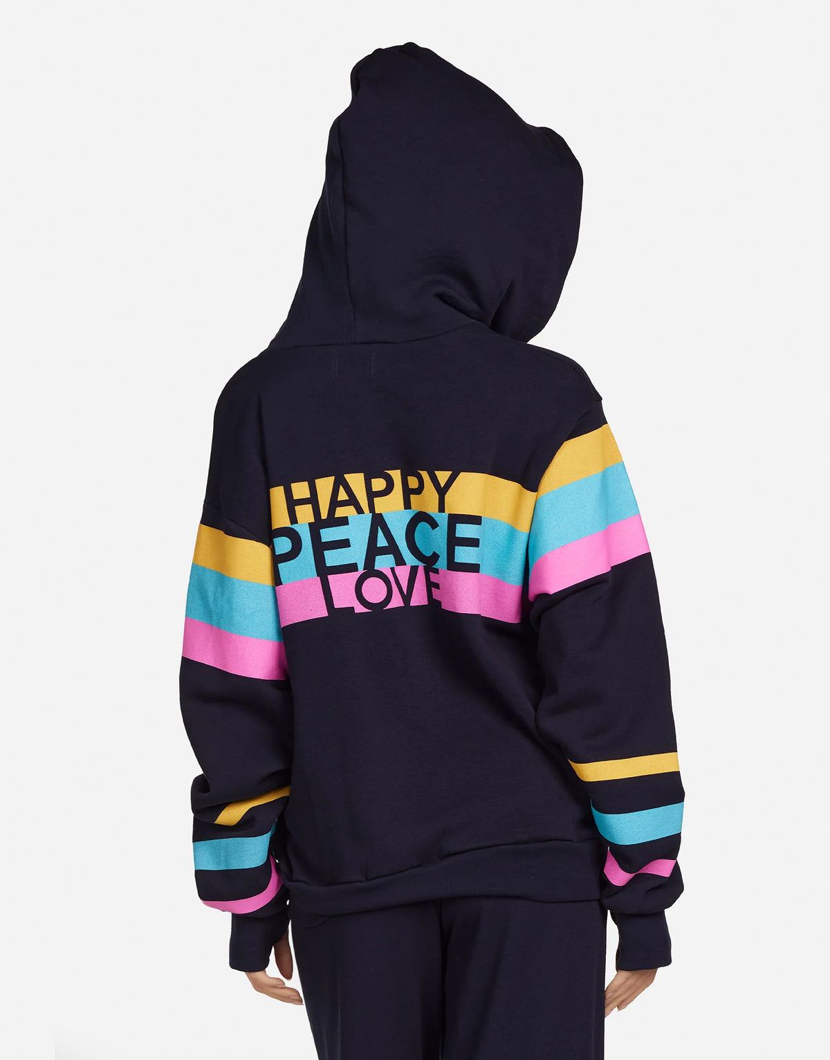 Lauren Moshi Hezley Pink Happy Peace Love Jacket