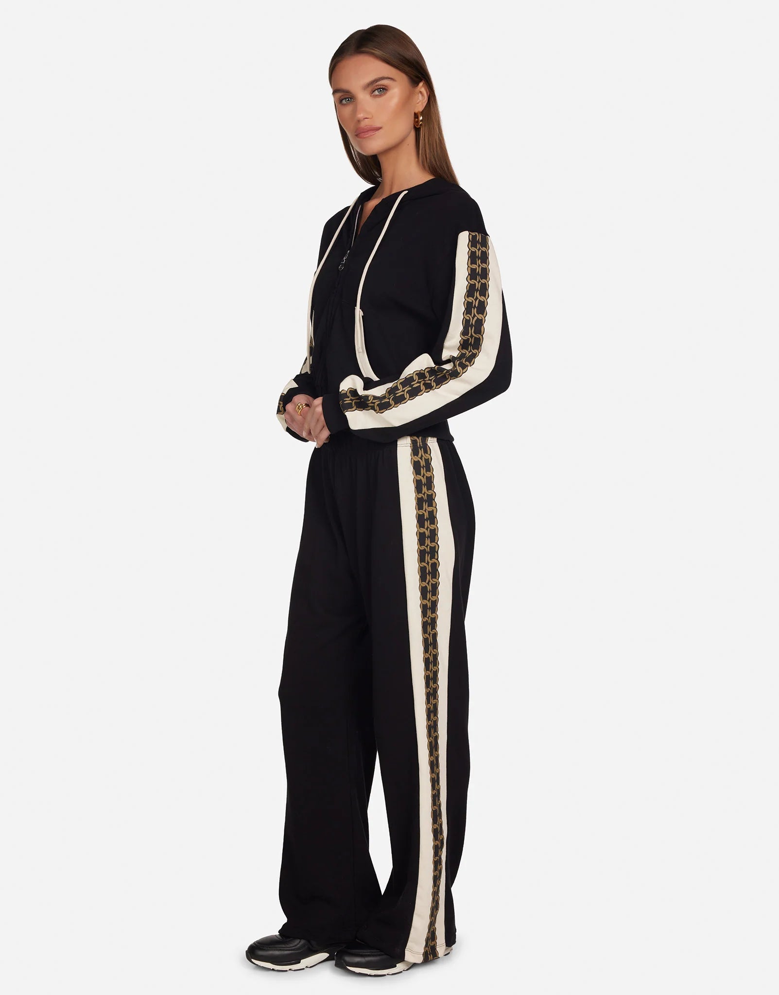 Lauren Moshi Destri Gold Chain Peace Pant